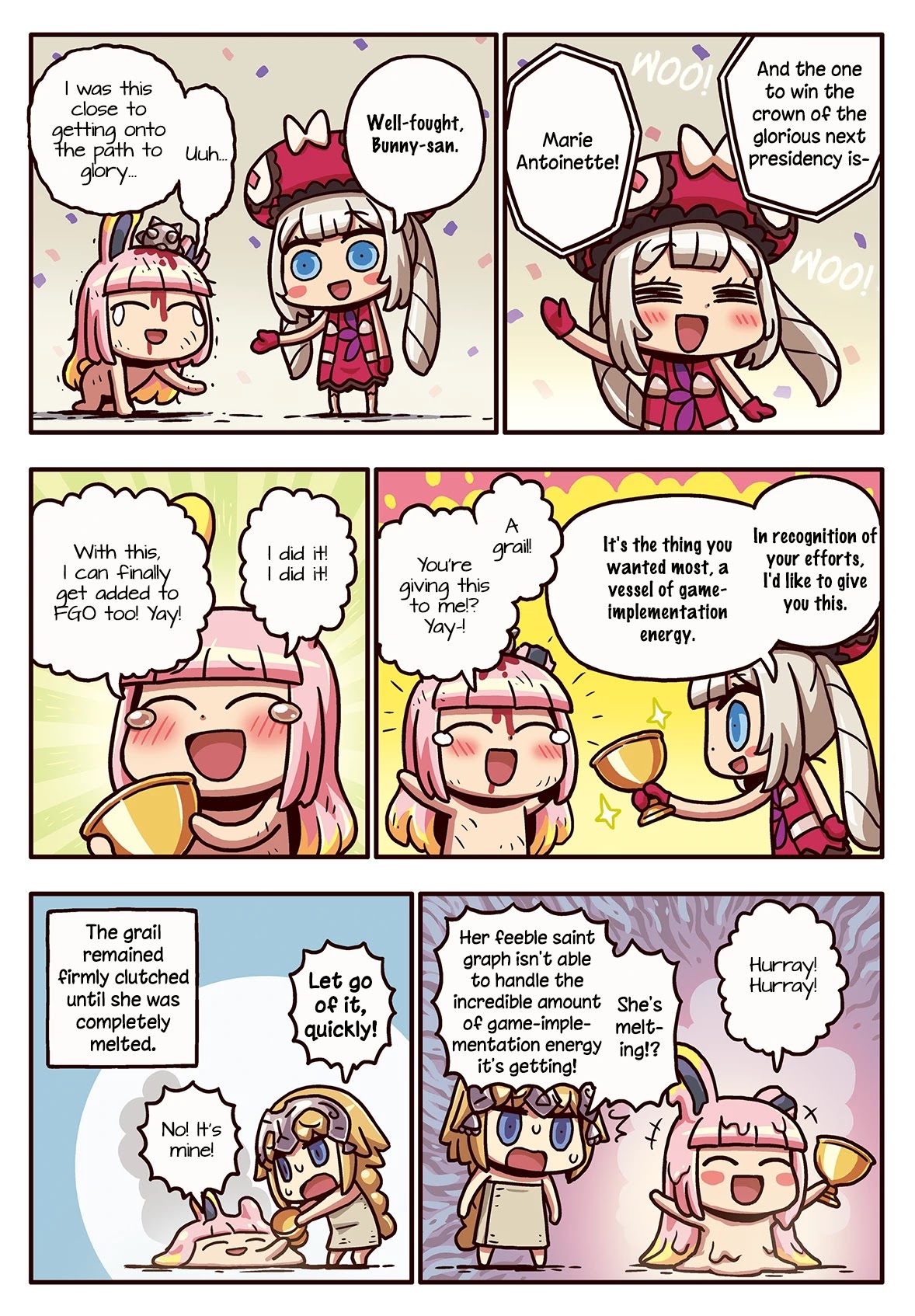 Manga de Wakaru! Fate/Grand Order Chapter 3.179 page 1 - Vol.3 Chapter 179: President-Elect
