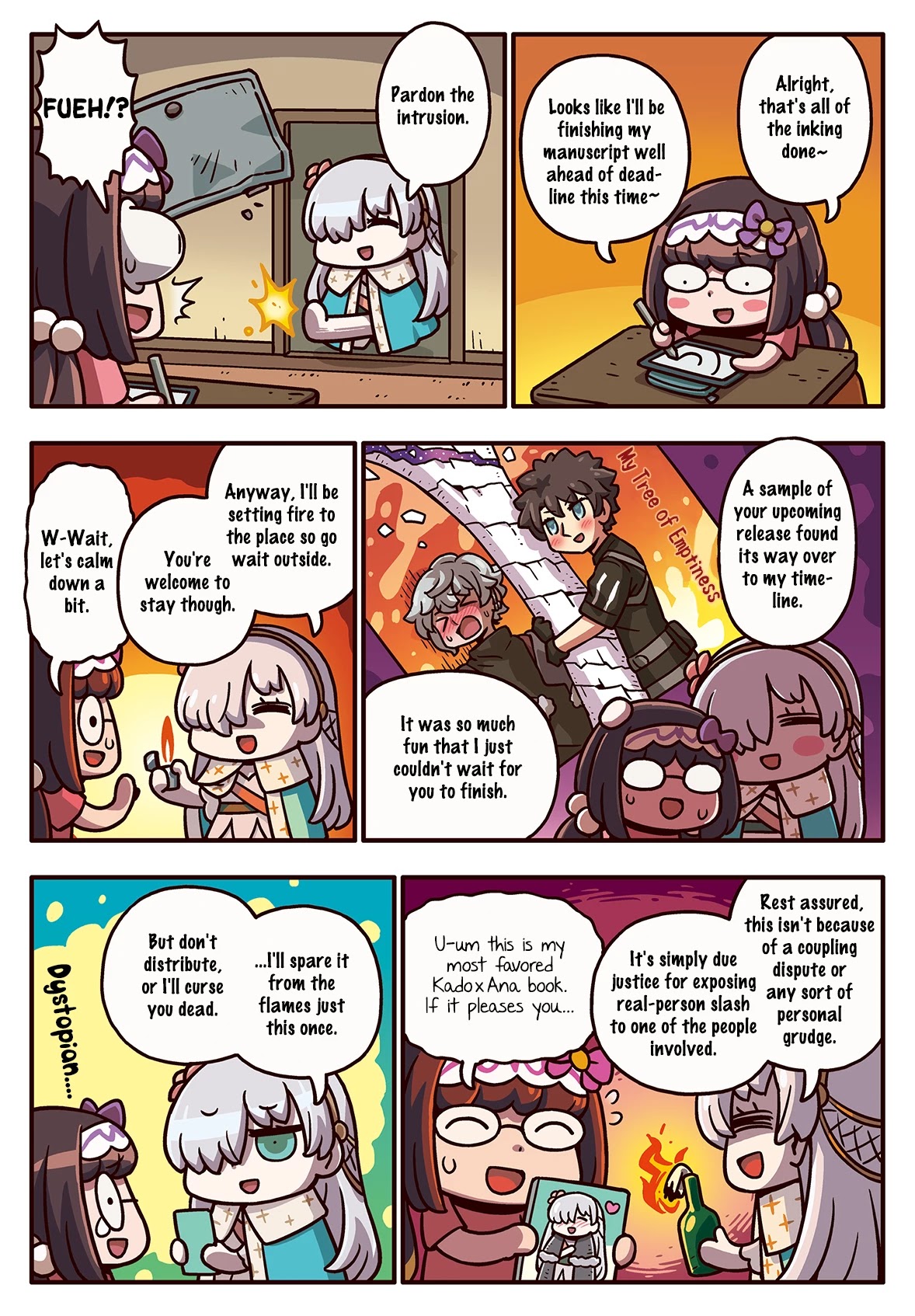 Manga de Wakaru! Fate/Grand Order Chapter 3.190 page 1 - Vol.3 Chapter 190: Pardon the Intrusion