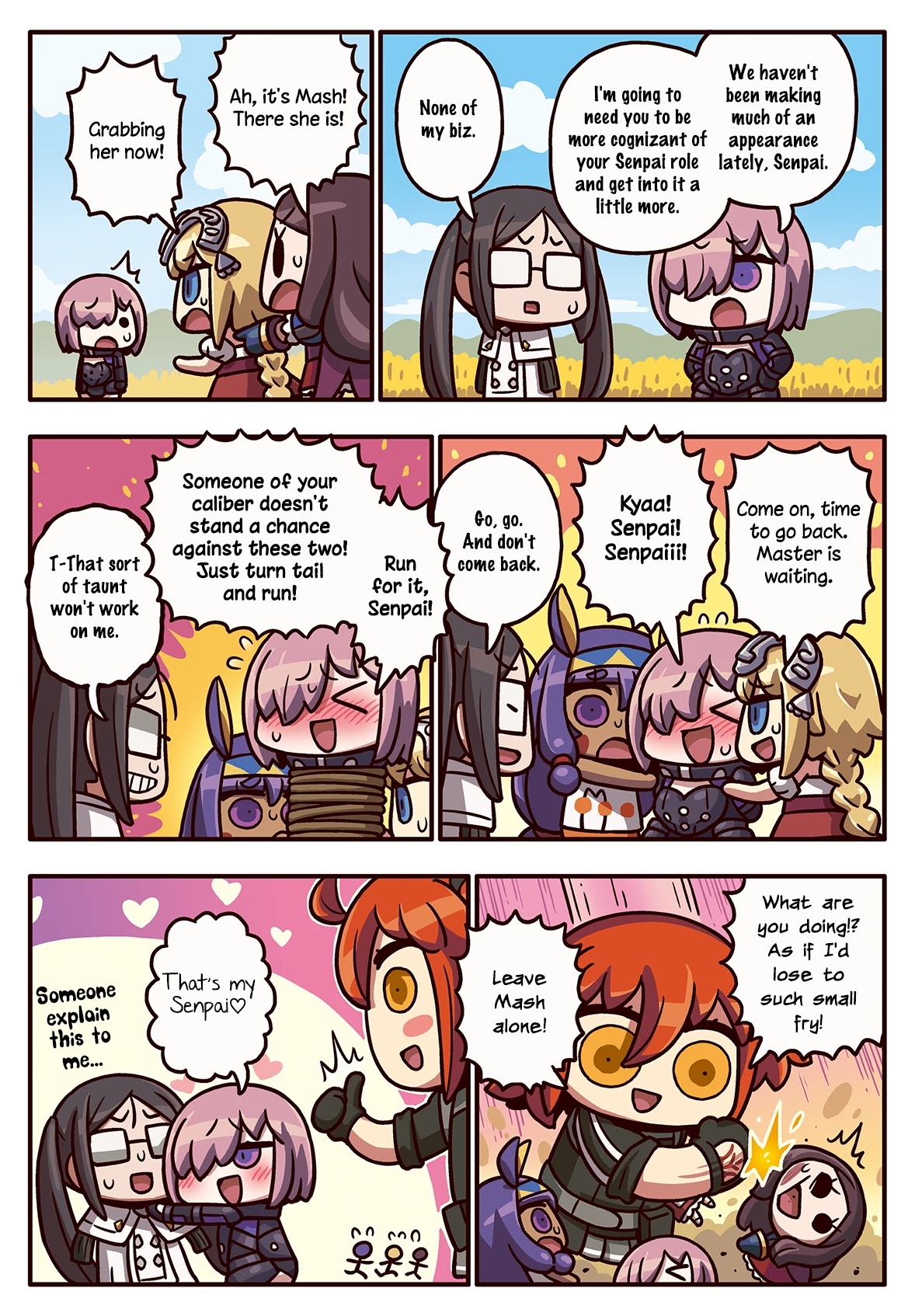 Manga de Wakaru! Fate/Grand Order Chapter 3.197 page 1 - Vol.3 Chapter 197: Senpai