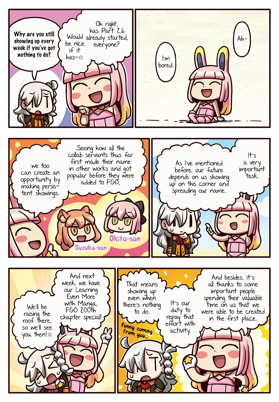 Manga de Wakaru! Fate/Grand Order Chapter 3.199 page 1 - Vol.3 Chapter 199: Got Nothing To Do Anyways