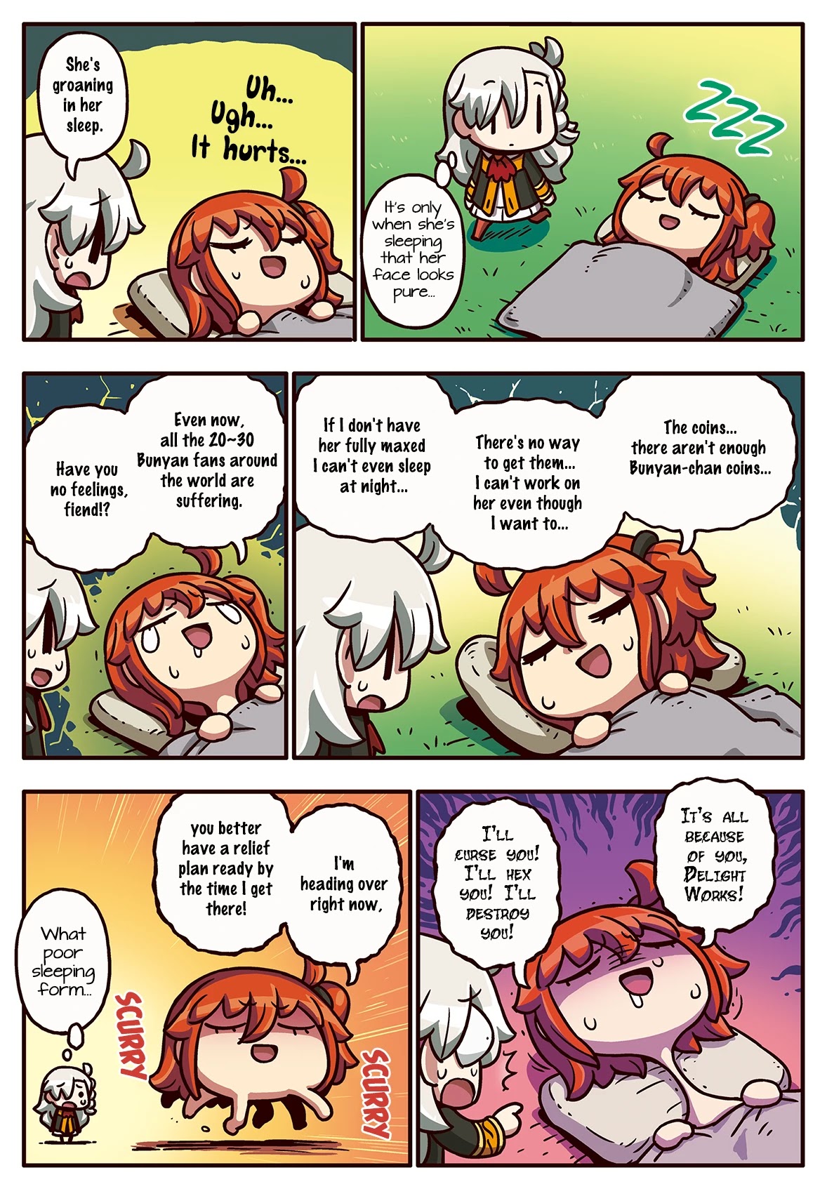 Manga de Wakaru! Fate/Grand Order Chapter 3.211 page 1 - Vol.3 Chapter 211: Sleeping Face Only