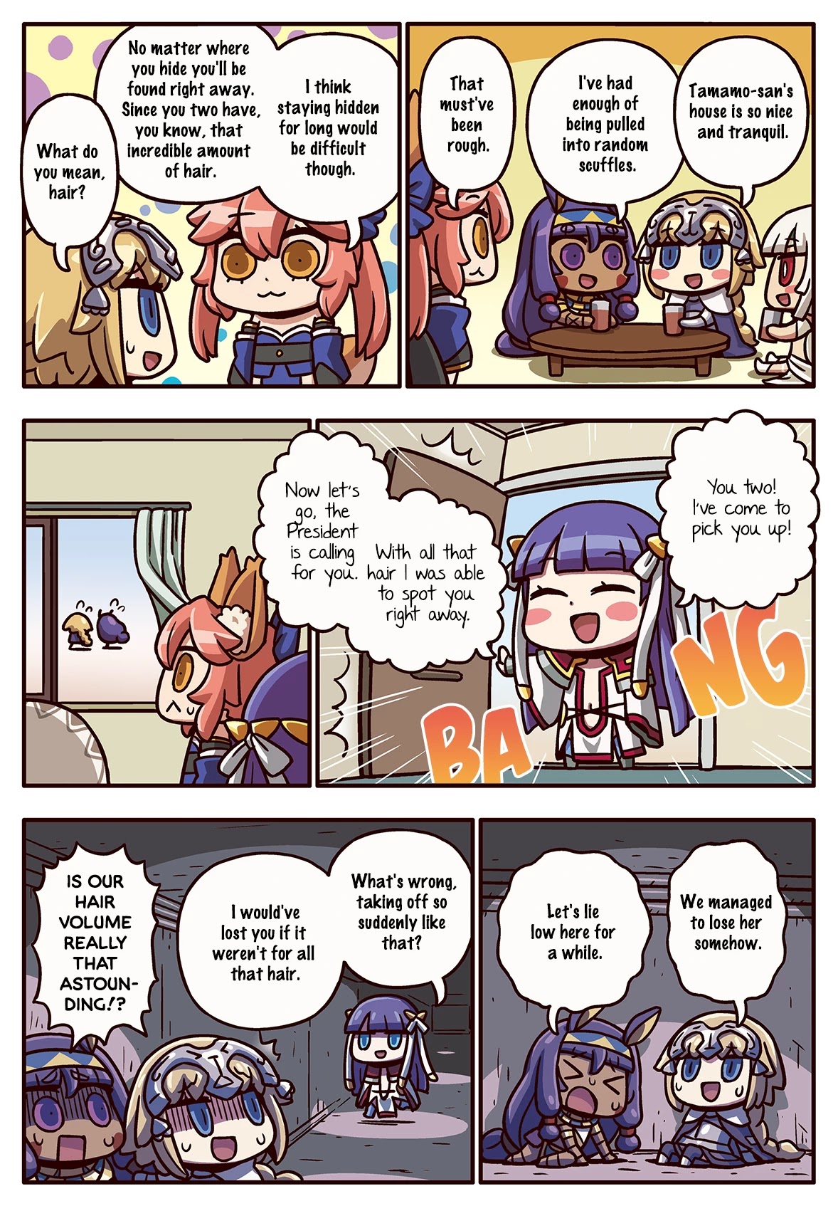 Manga de Wakaru! Fate/Grand Order Chapter 3.212 page 1 - Vol.3 Chapter 212: Hair Volume