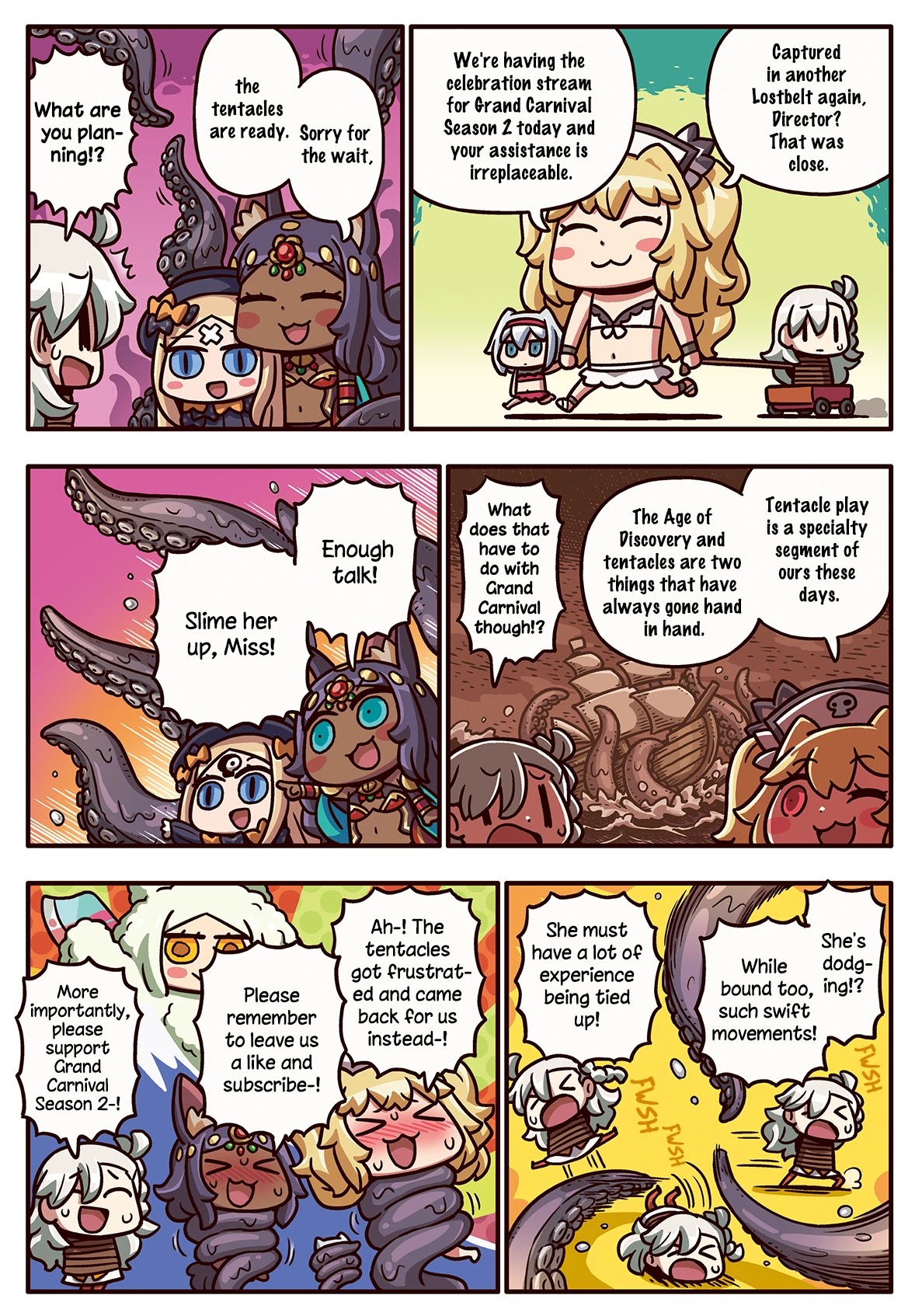 Manga de Wakaru! Fate/Grand Order Chapter 3.217 page 1 - Vol.3 Chapter 217: Fate/Grand Carnival Season 2 On-Sale Celebrations