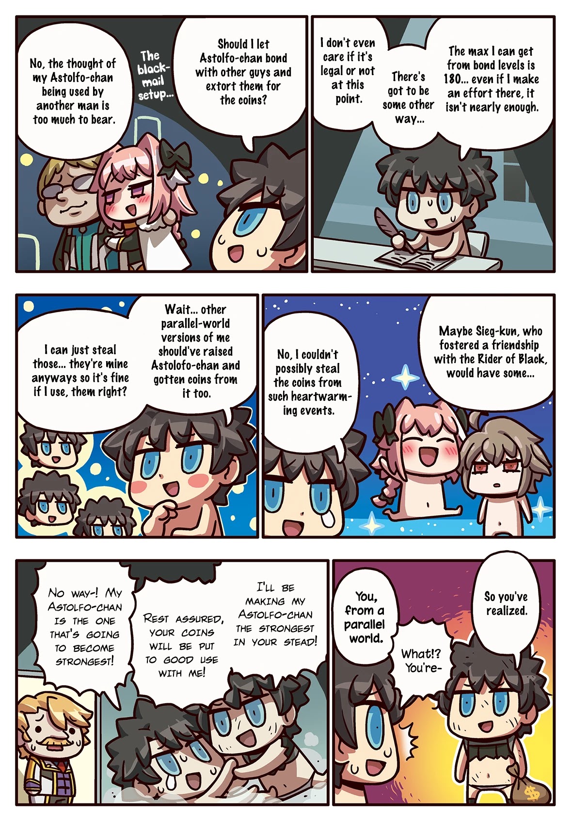 Manga de Wakaru! Fate/Grand Order Chapter 3.221 page 1 - Vol.3 Chapter 221: Coin Acquisition