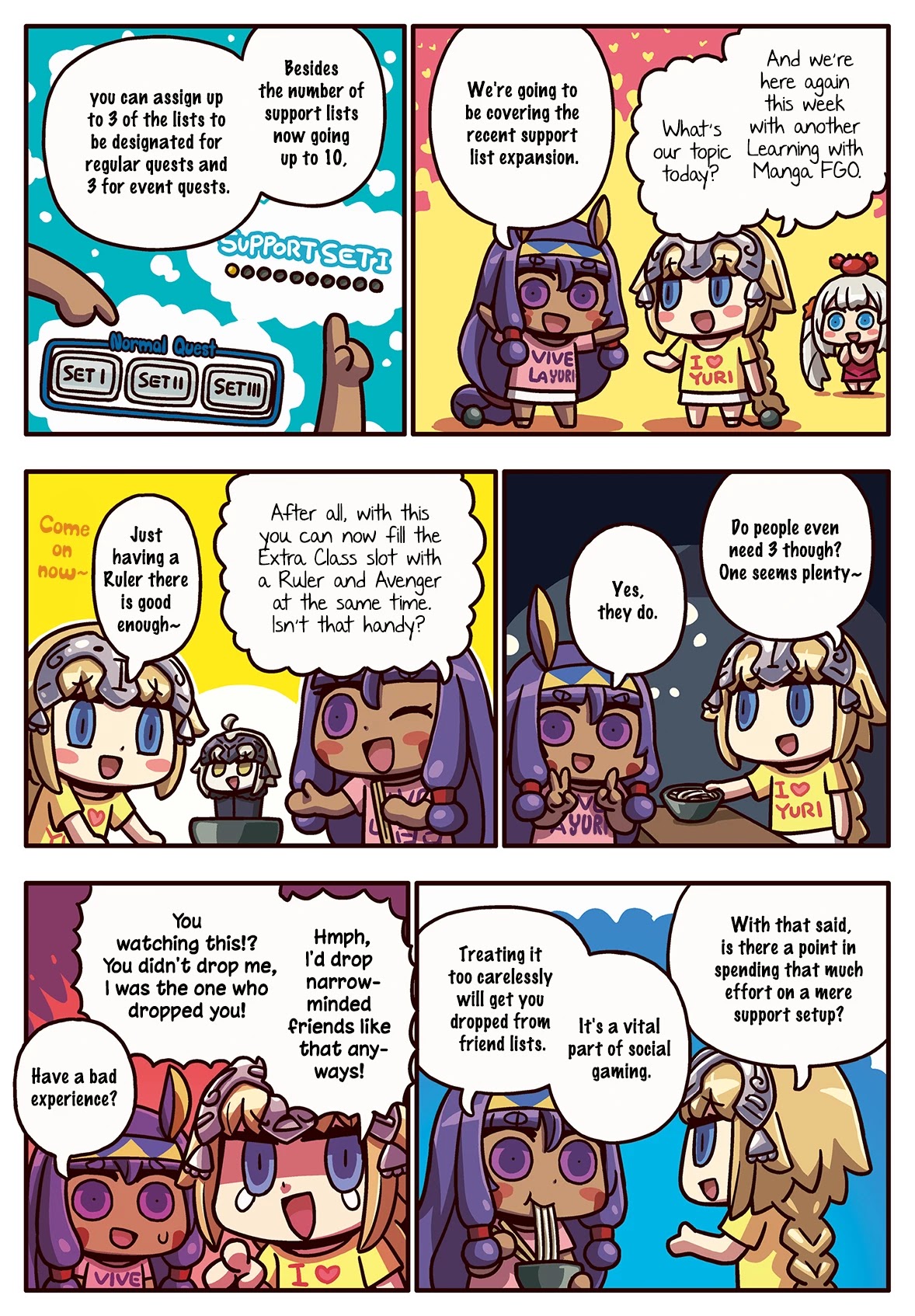 Manga de Wakaru! Fate/Grand Order Chapter 3.222 page 1 - Vol.3 Chapter 222: Support Slots