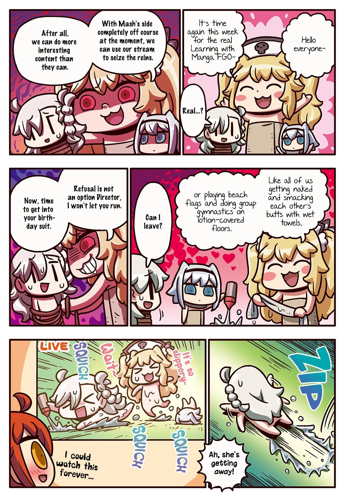 Manga de Wakaru! Fate/Grand Order Chapter 3.223 page 1 - Vol.3 Chapter 223: More Interesting than the Competition