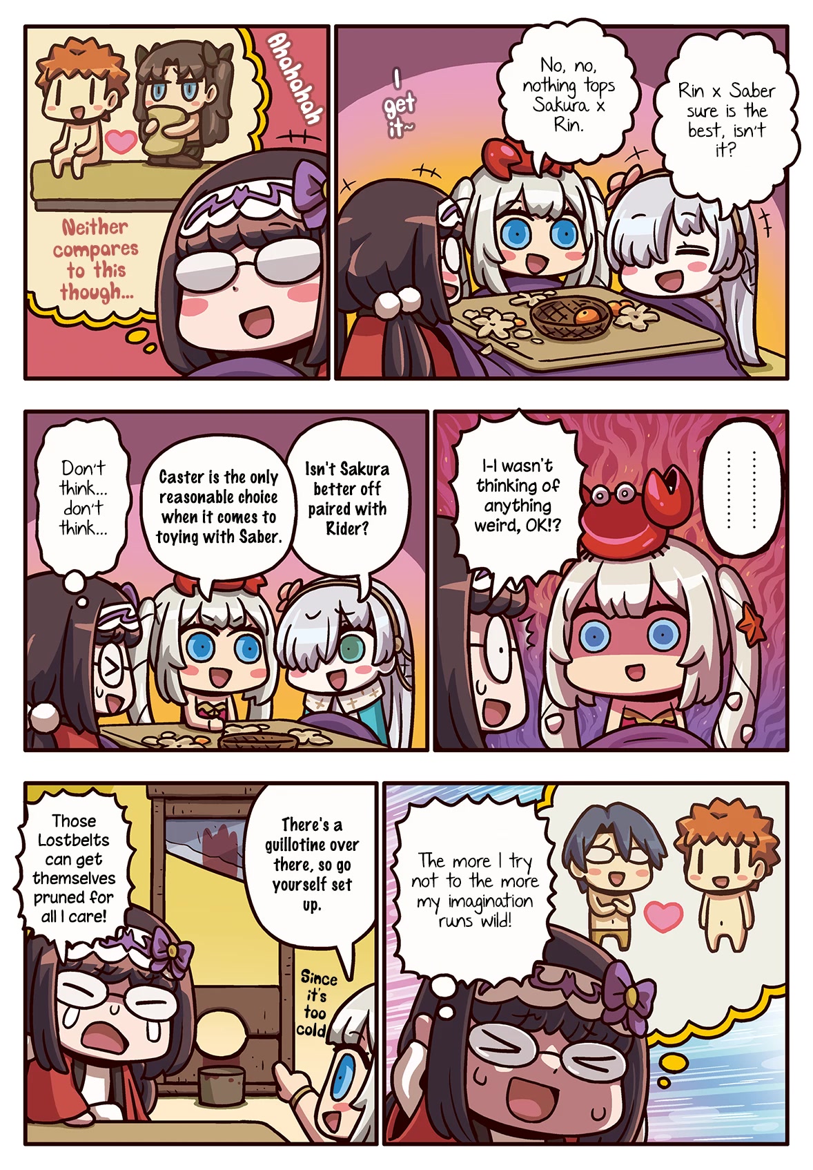 Manga de Wakaru! Fate/Grand Order Chapter 3.228 page 1 - Vol.3 Chapter 228: Pairing Talk