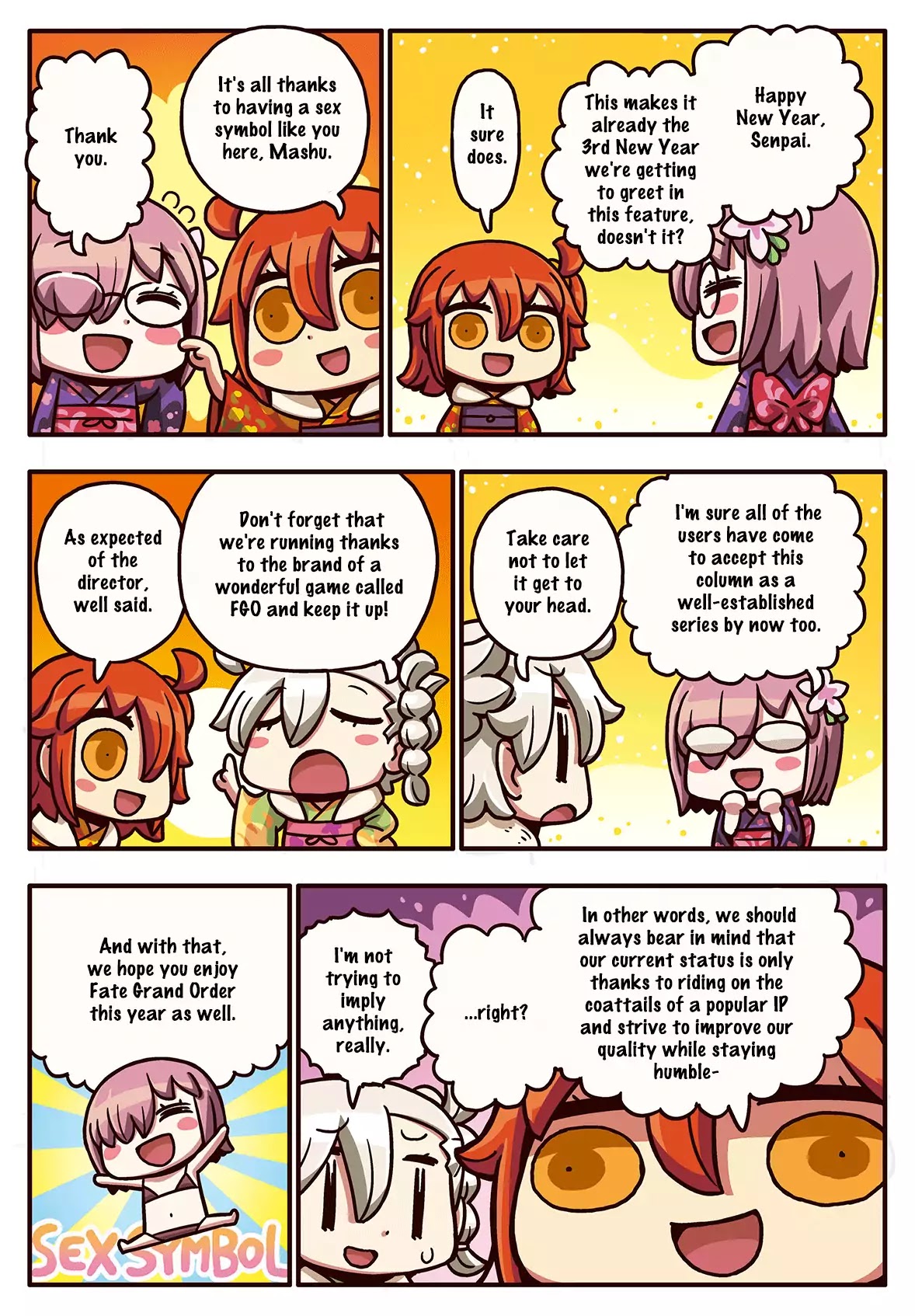 Manga de Wakaru! Fate/Grand Order Chapter 3.23 page 1 - Vol.3 Chapter 23: A 3rd New Year