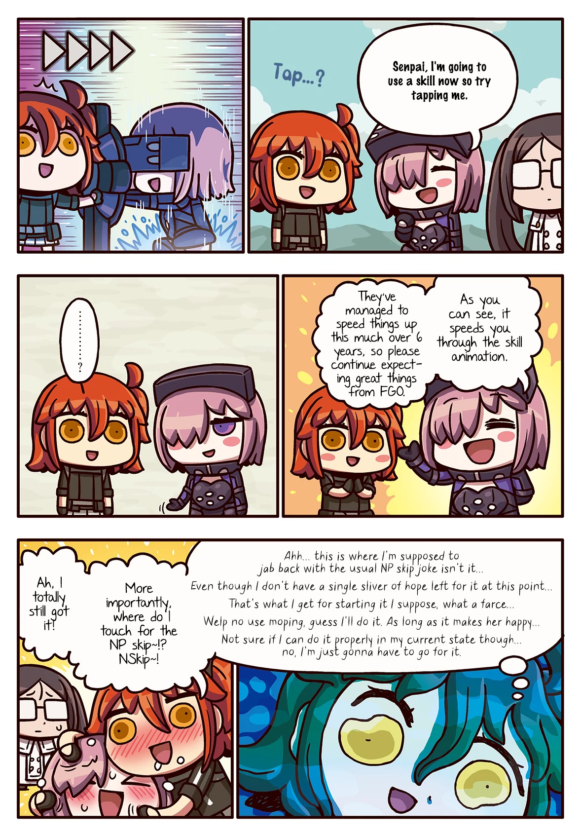 Manga de Wakaru! Fate/Grand Order Chapter 3.231 page 1 - Vol.3 Chapter 231: Speeding Up