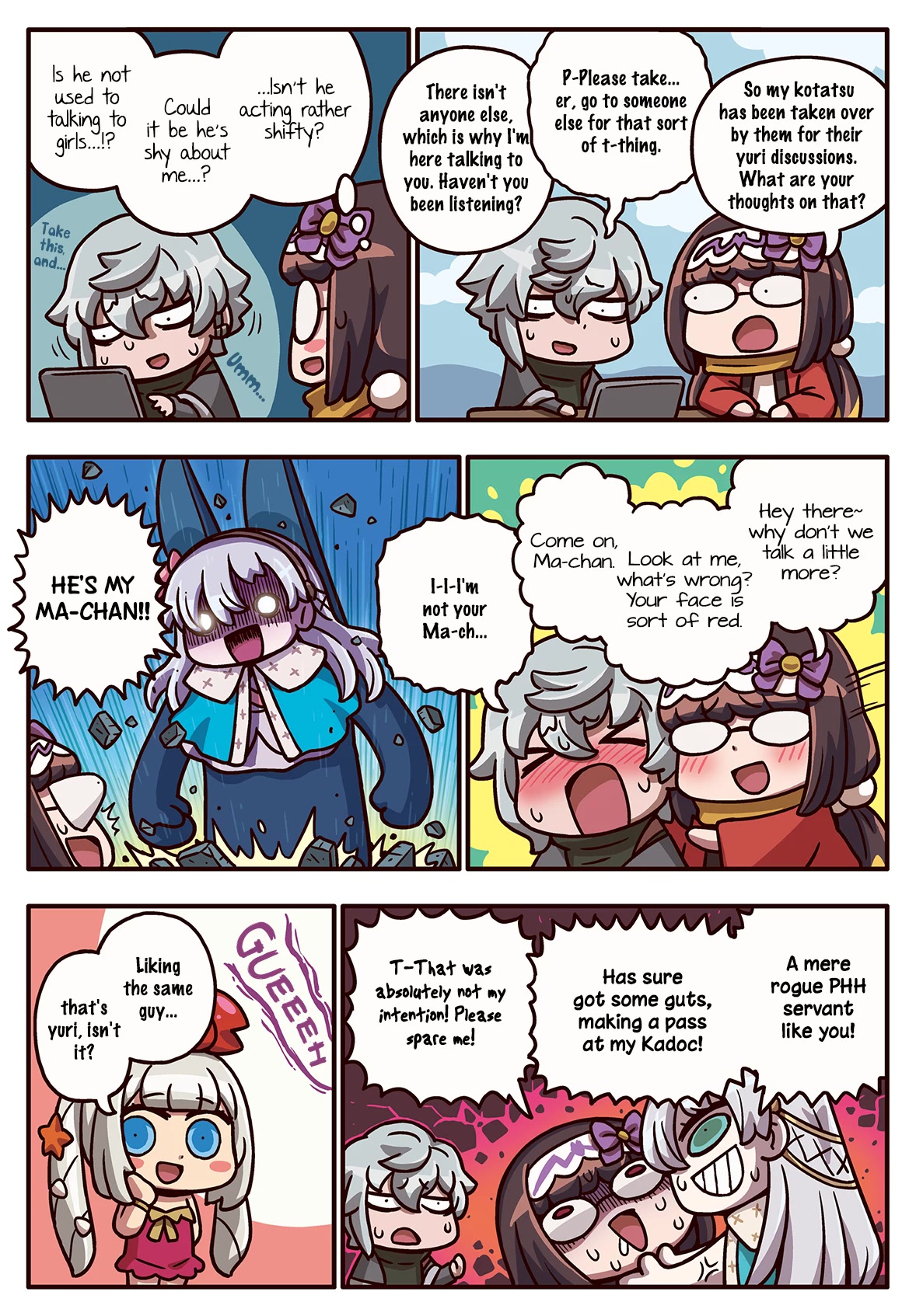 Manga de Wakaru! Fate/Grand Order Chapter 3.233 page 1 - Vol.3 Chapter 233: Kadoc and Girls