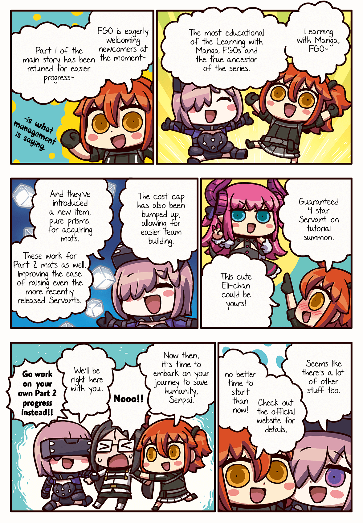 Manga de Wakaru! Fate/Grand Order Chapter 3.238 page 1 - Vol.3 Chapter 238: Newcomers