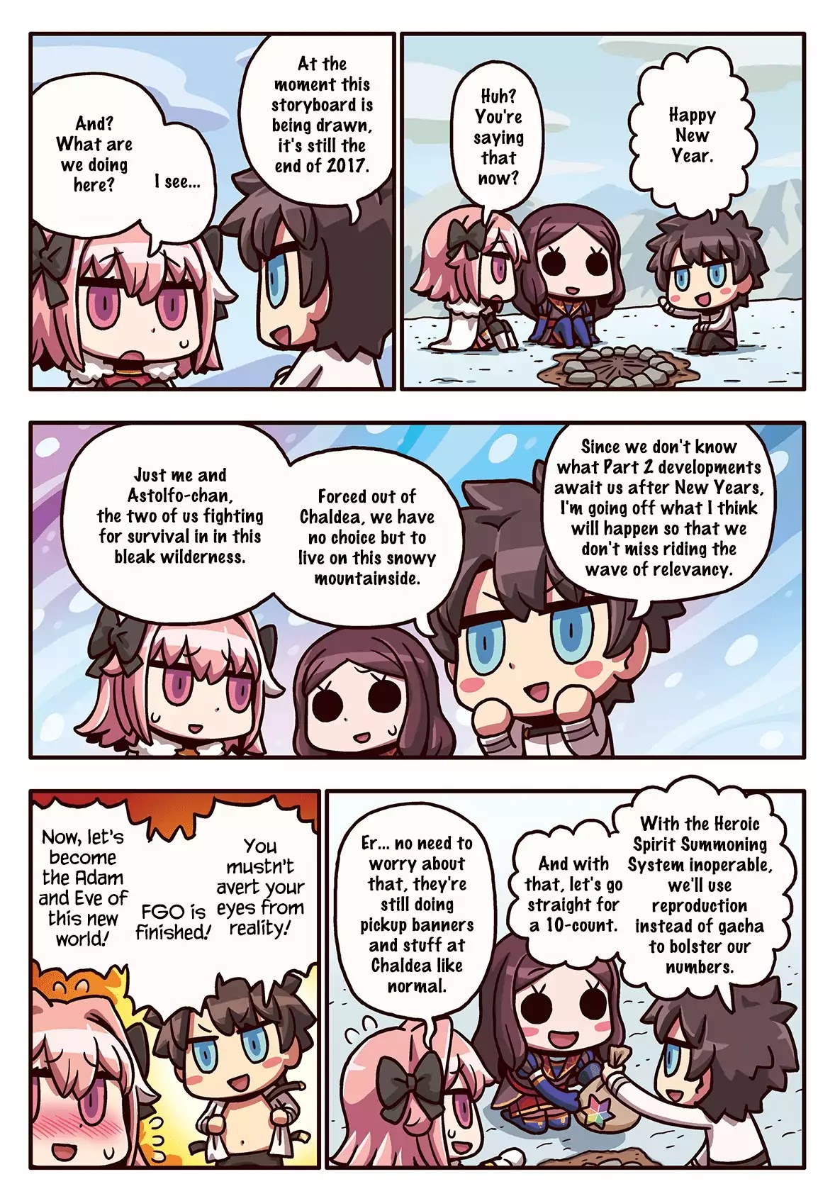 Manga de Wakaru! Fate/Grand Order Chapter 3.26 page 1 - Vol.3 Chapter 26: New Developments