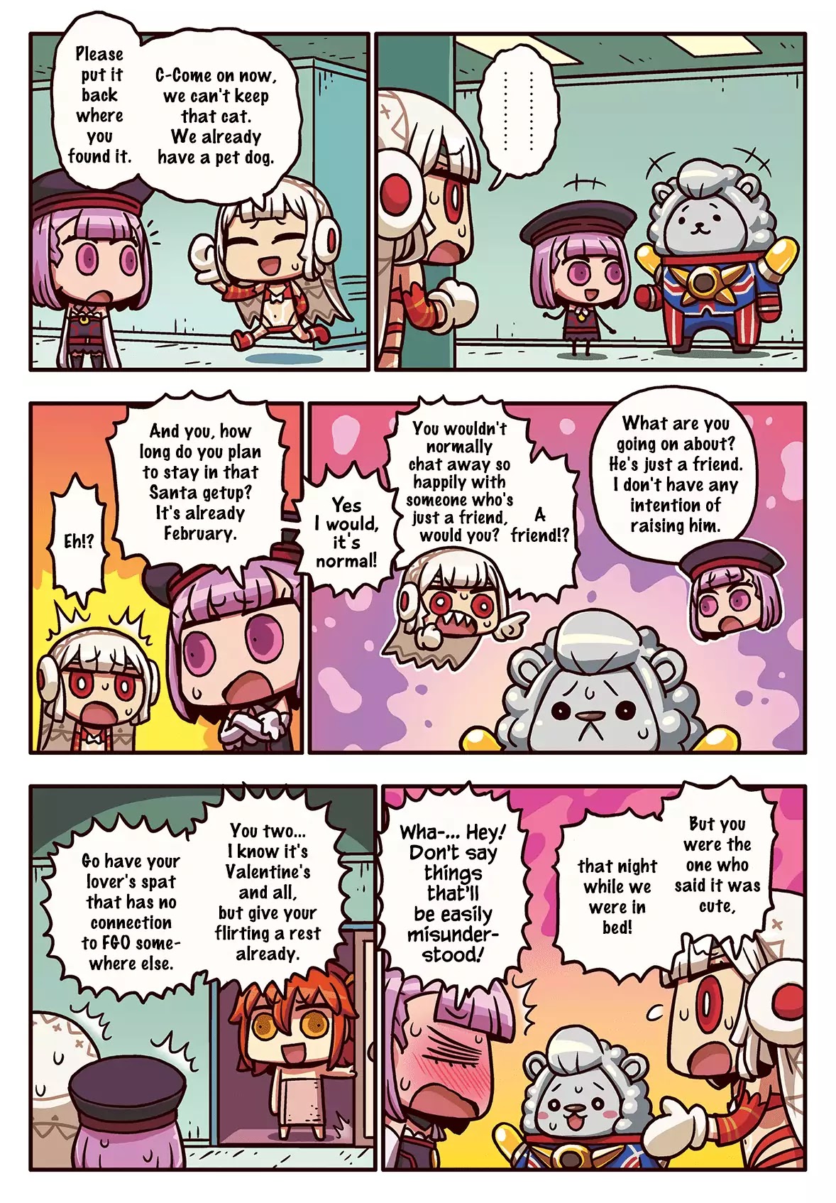 Manga de Wakaru! Fate/Grand Order Chapter 3.28 page 1 - Vol.3 Chapter 28: Love Triangle