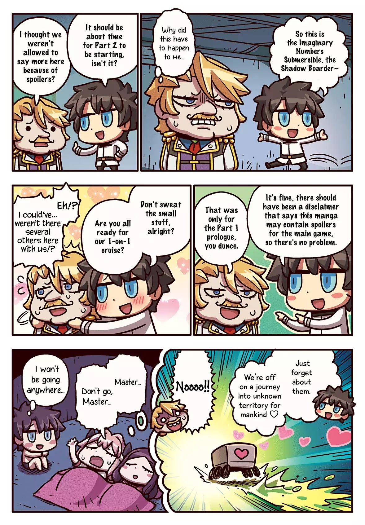 Manga de Wakaru! Fate/Grand Order Chapter 3.36 page 1 - Vol.3 Chapter 36: Adventure into the Unknown