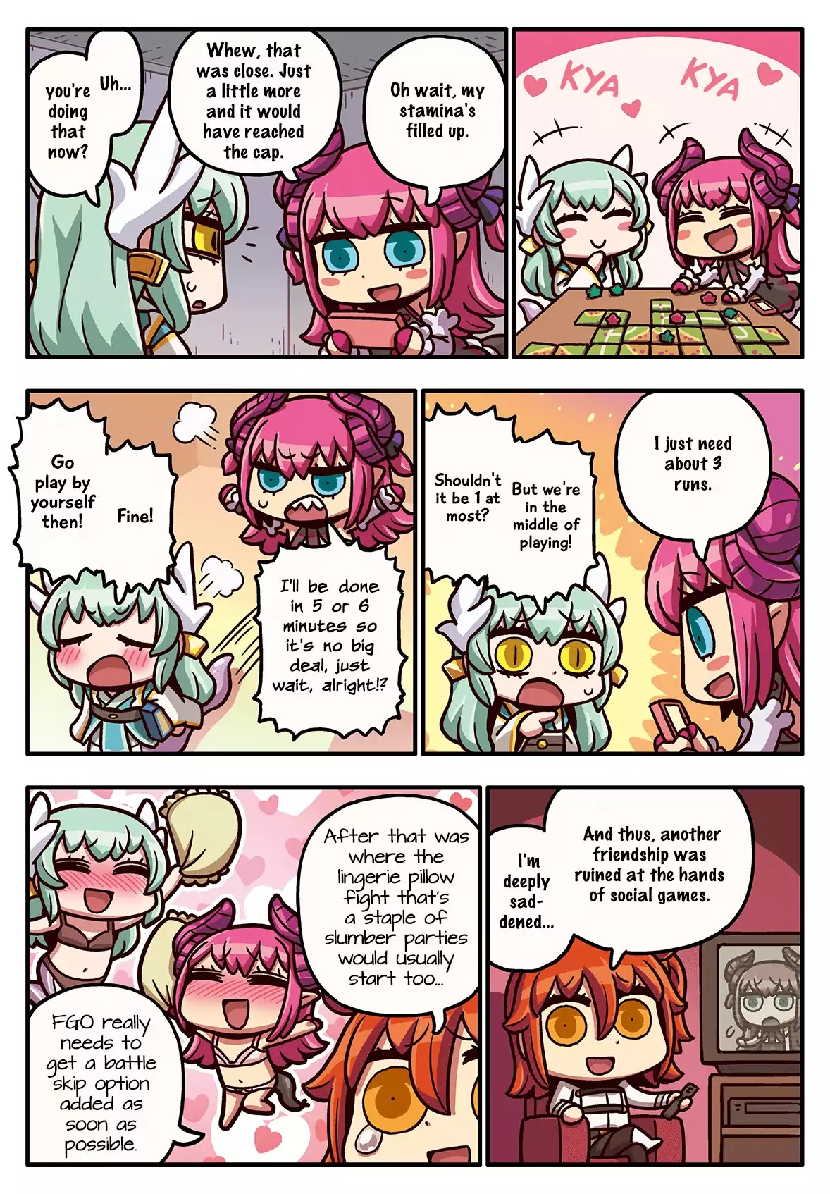 Manga de Wakaru! Fate/Grand Order Chapter 3.45 page 1 - Vol.3 Chapter 45: A Crack in Their Friendship