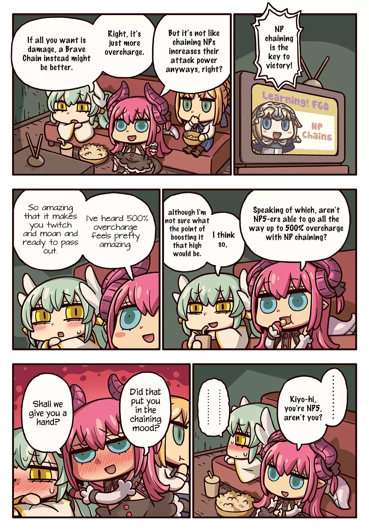 Manga de Wakaru! Fate/Grand Order Chapter 3.51 page 1 - Vol.3 Chapter 51: The Secret Behind NP Chaining