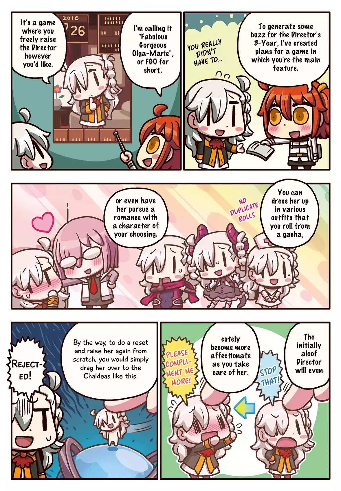 Manga de Wakaru! Fate/Grand Order Chapter 3.52 page 1 - Vol.3 Chapter 52: 3 Year Anniversary