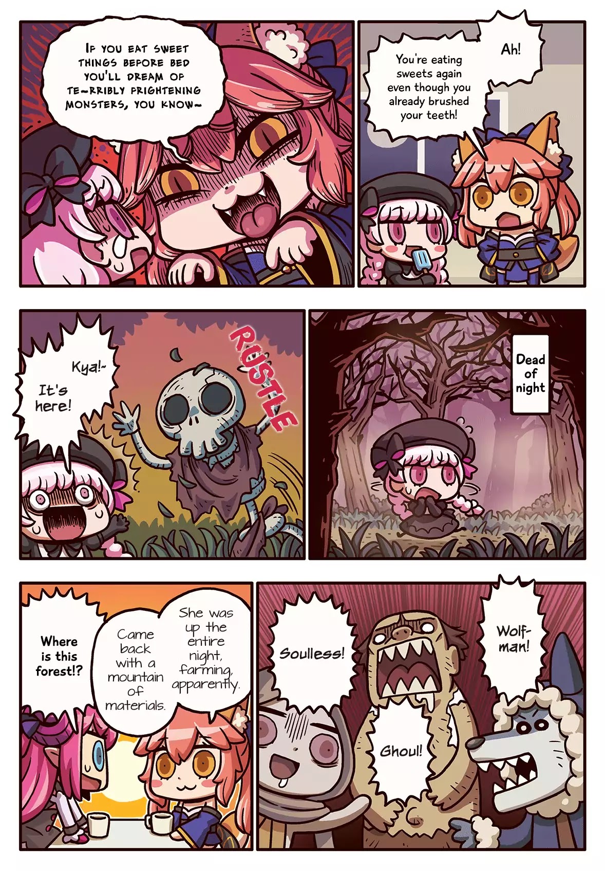 Manga de Wakaru! Fate/Grand Order Chapter 3.53 page 1 - Vol.3 Chapter 53: Scary Dreams