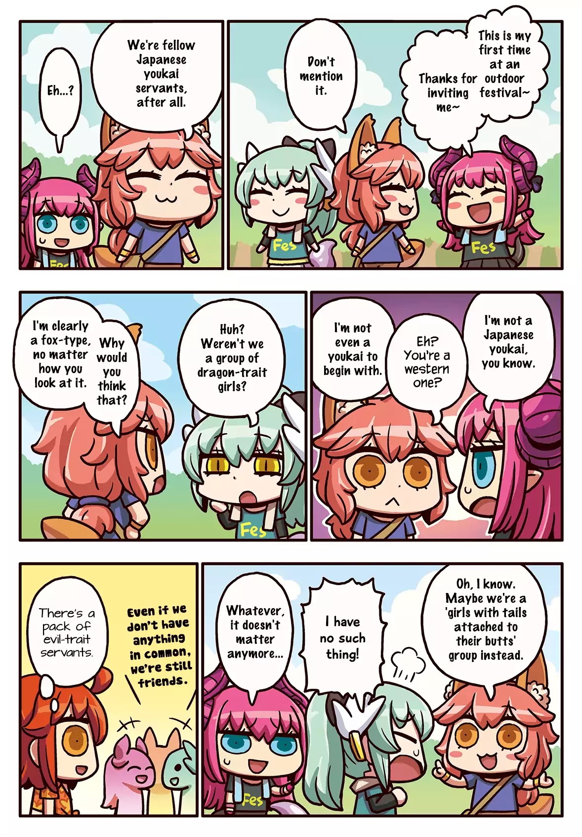 Manga de Wakaru! Fate/Grand Order Chapter 3.58 page 1 - Vol.3 Chapter 58: Sense of Camaraderie