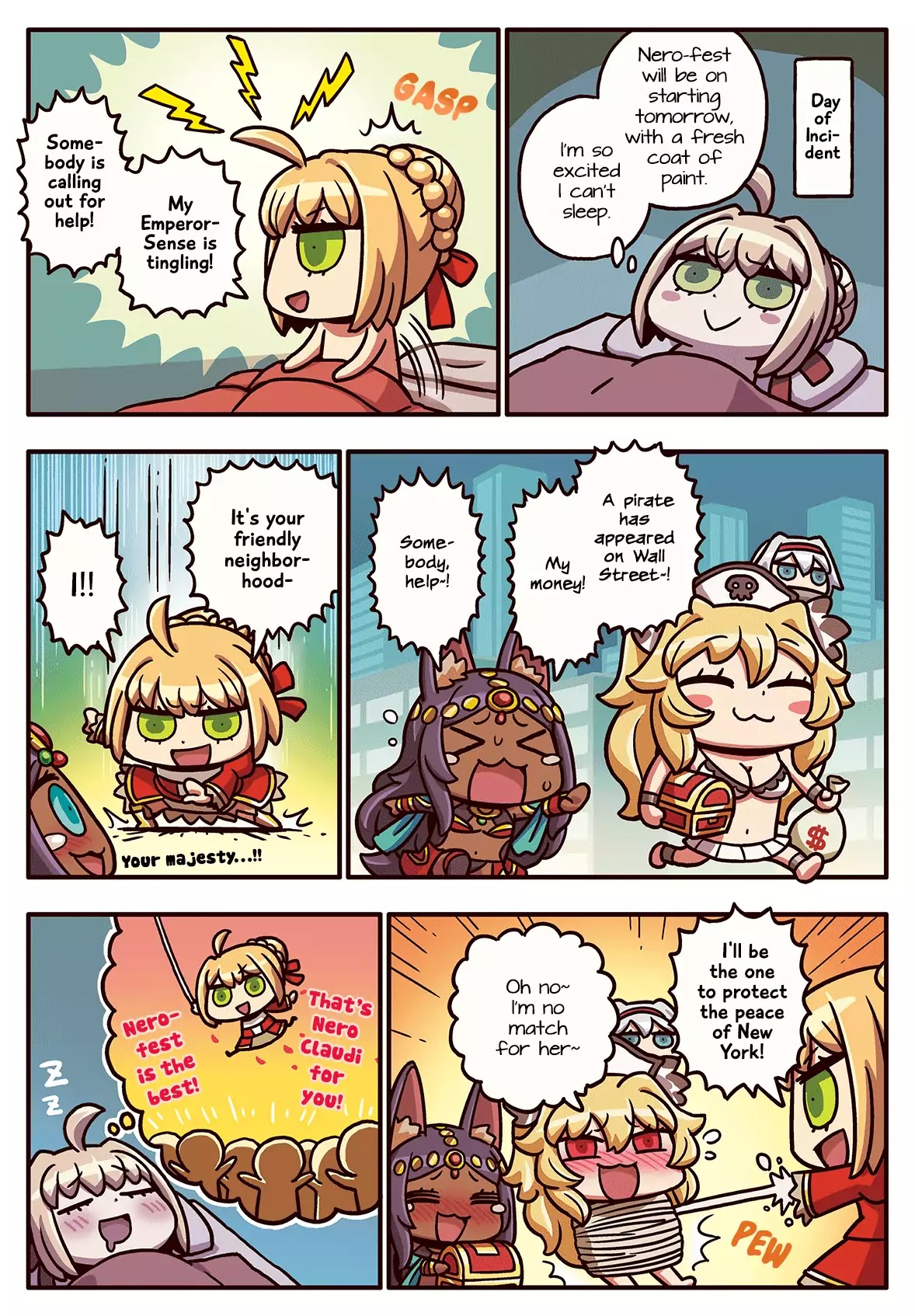 Manga de Wakaru! Fate/Grand Order Chapter 3.61 page 1 - Vol.3 Chapter 61: Friendly Neighborhood