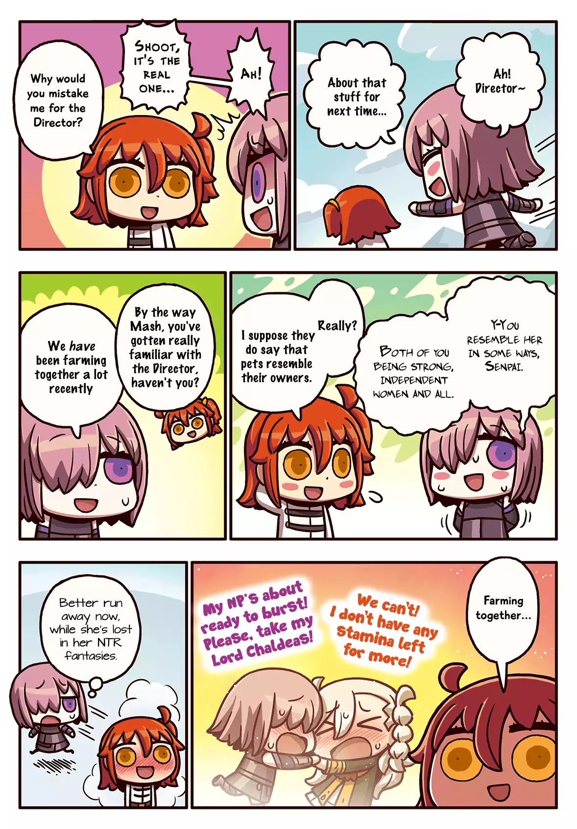 Manga de Wakaru! Fate/Grand Order Chapter 3.64 page 1 - Vol.3 Chapter 64: Spurred Fantasies