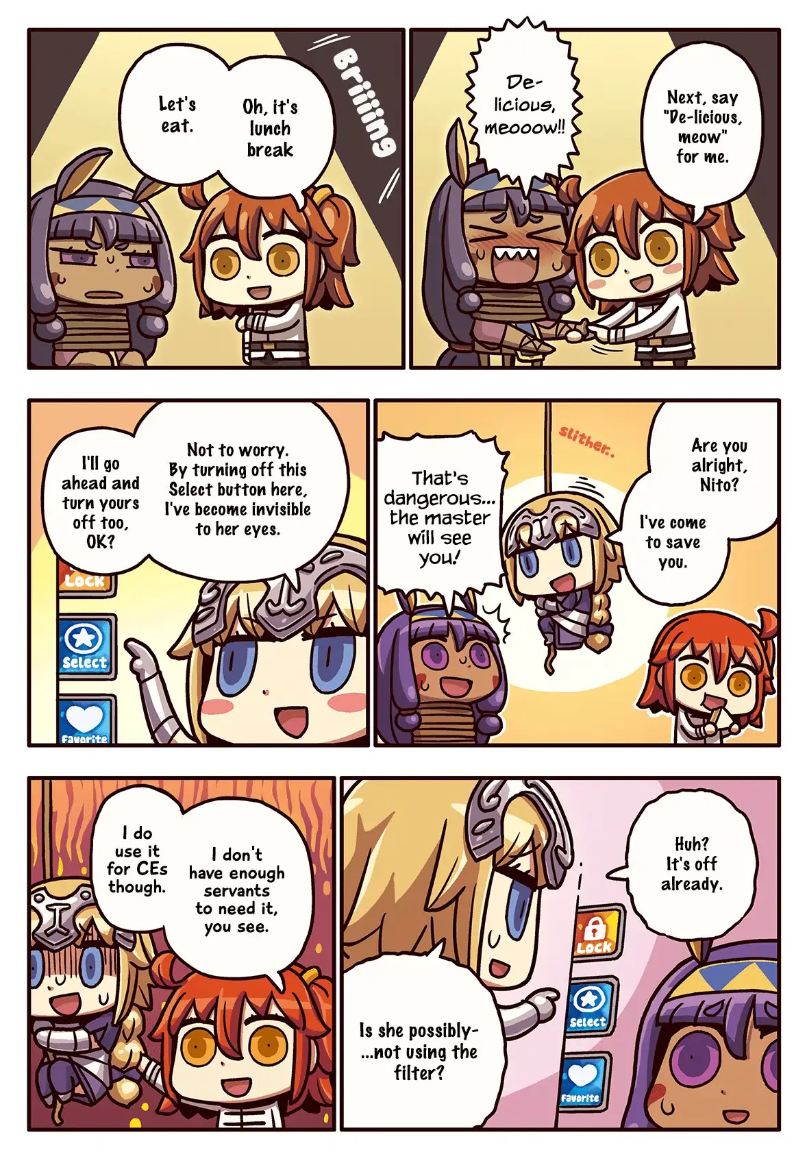Manga de Wakaru! Fate/Grand Order Chapter 3.71 page 1 - Vol.3 Chapter 71: Filtering