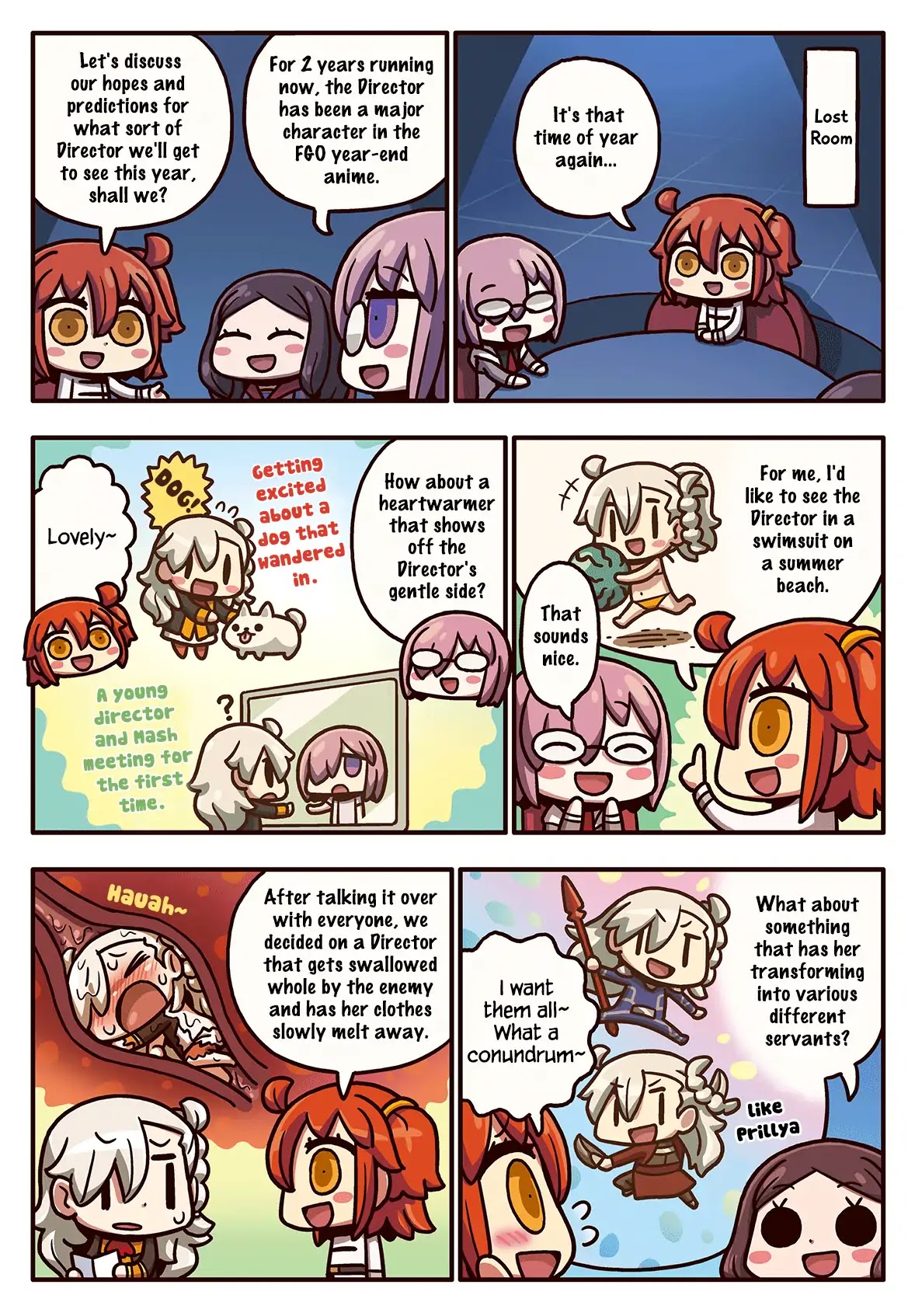 Manga de Wakaru! Fate/Grand Order Chapter 3.74 page 1 - Vol.3 Chapter 74: Hopes for New Years Eve