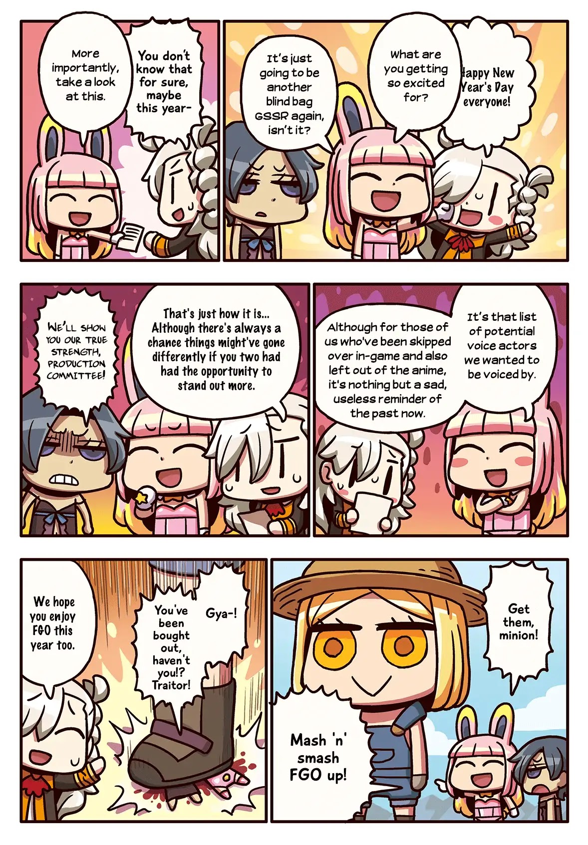 Manga de Wakaru! Fate/Grand Order Chapter 3.75 page 1 - Vol.3 Chapter 75 : A 4th New Year’s
