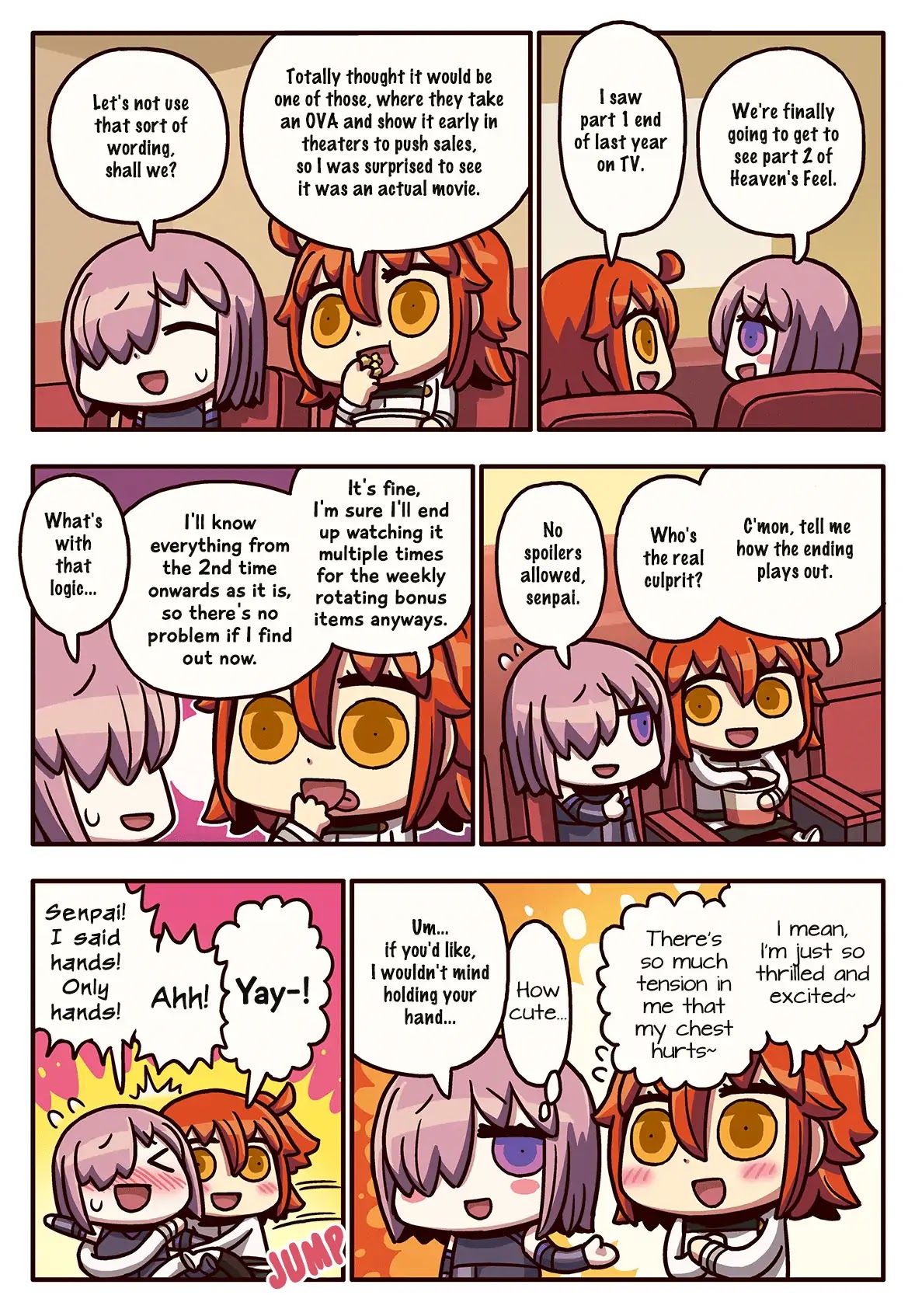 Manga de Wakaru! Fate/Grand Order Chapter 3.76 page 1 - Vol.3 Chapter 76: HF Part 2