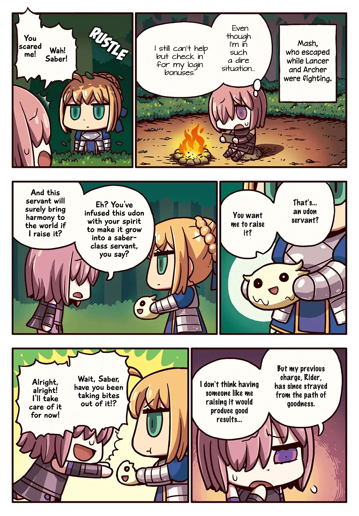 Manga de Wakaru! Fate/Grand Order Chapter 3.87 page 1 - Vol.3 Chapter 87: The Seventh Servant