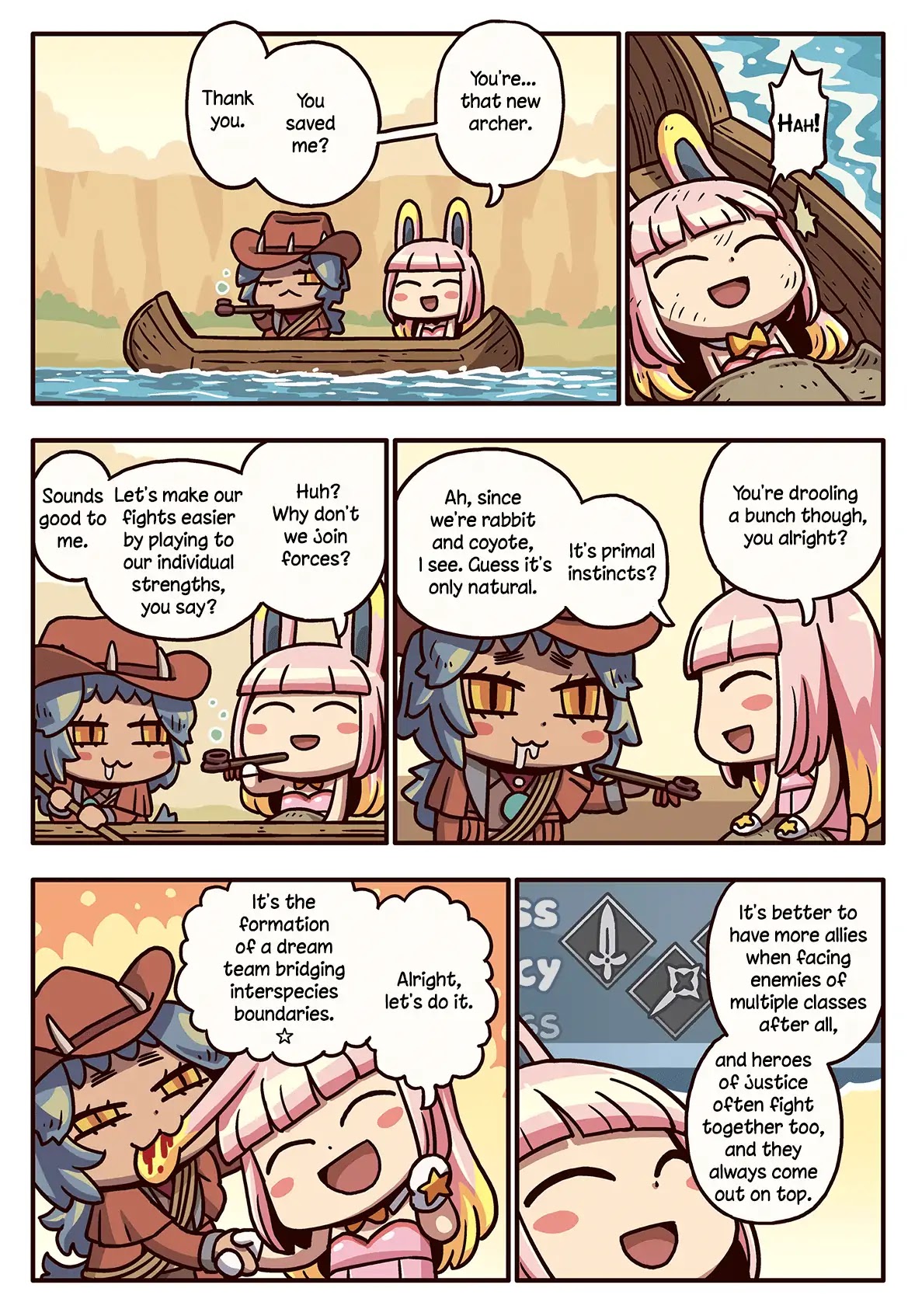 Manga de Wakaru! Fate/Grand Order Chapter 3.98 page 1 - Vol.3 Chapter 98: With the Two of Us