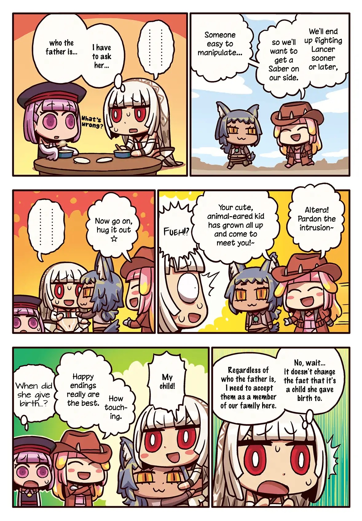 Manga de Wakaru! Fate/Grand Order Chapter 3.99 page 1 - Vol.3 Chapter 99: Love, Tested