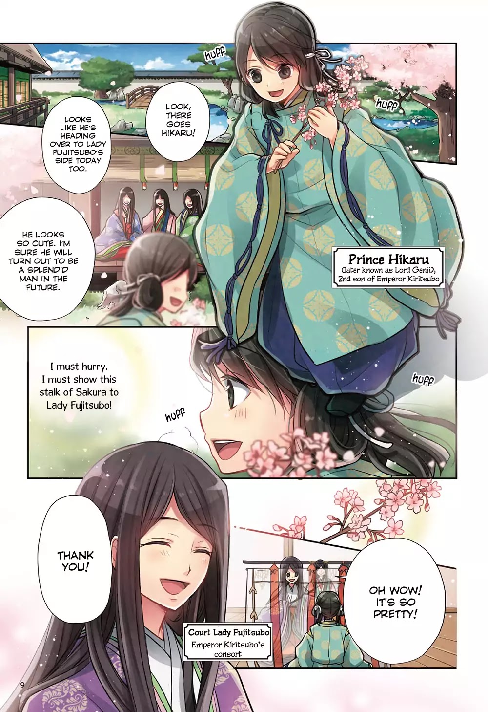 Manga de Yomu Genji Monogatari Chapter 1 page 12 - Chapter 1: The Birth of Prince Hikaru