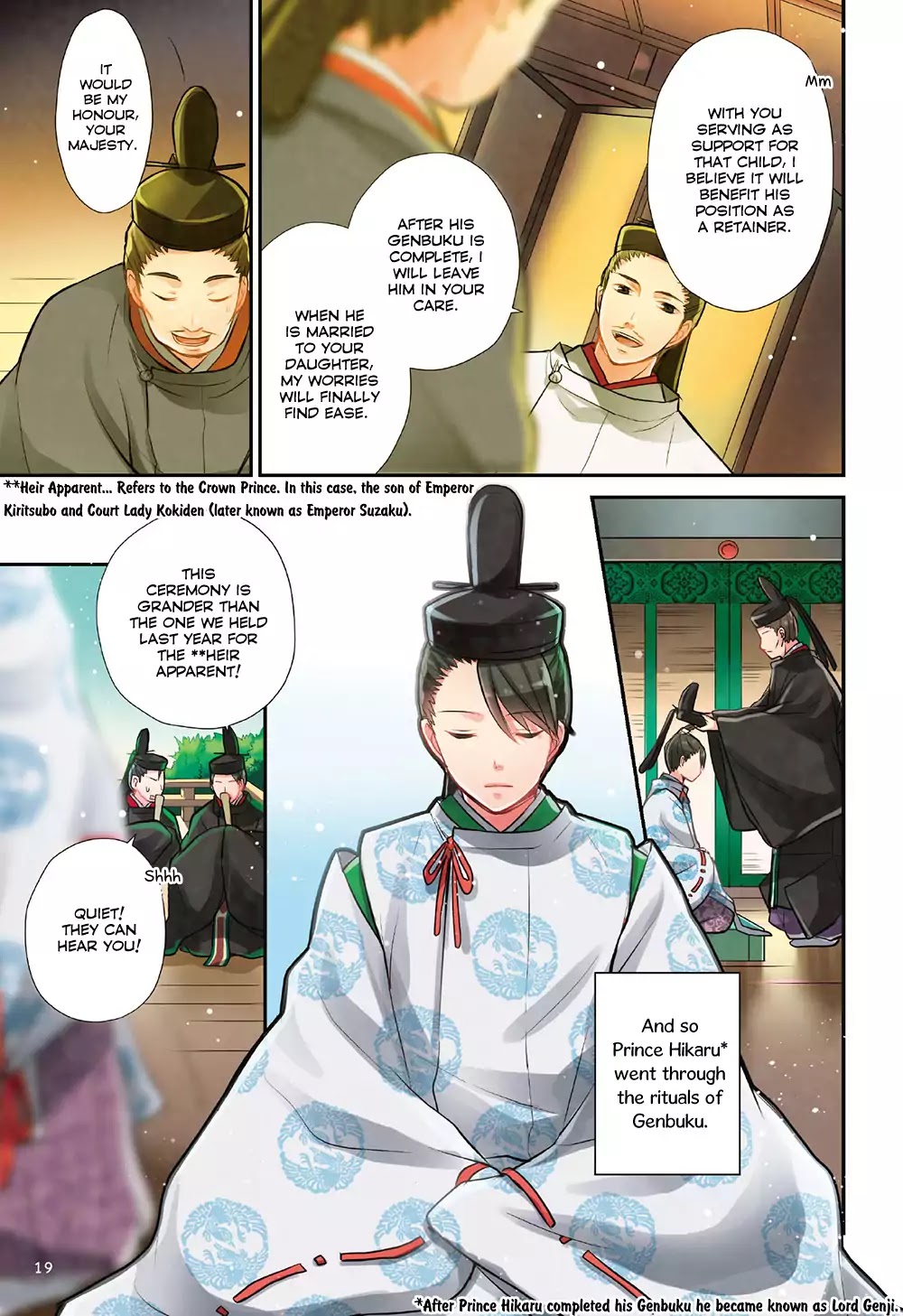 Manga de Yomu Genji Monogatari Chapter 1 page 22 - Chapter 1: The Birth of Prince Hikaru