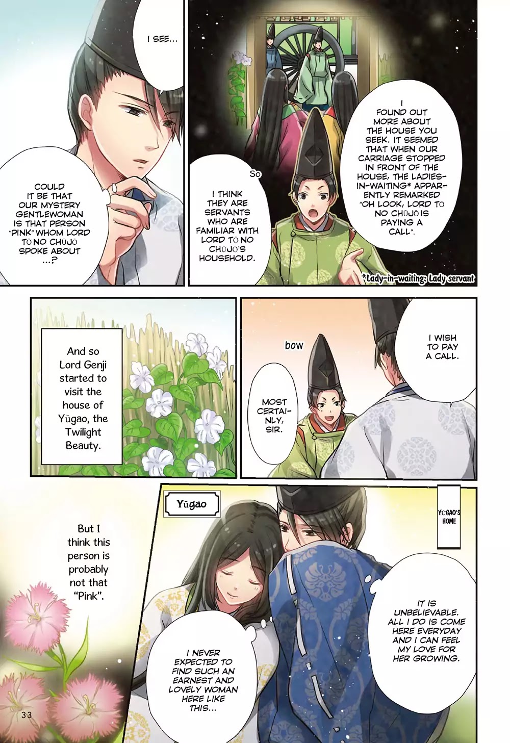 Manga de Yomu Genji Monogatari Chapter 1 page 36 - Chapter 1: The Birth of Prince Hikaru