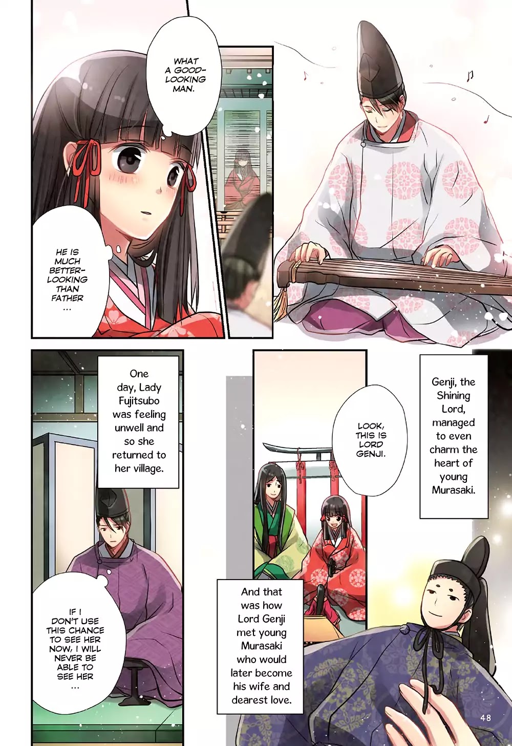 Manga de Yomu Genji Monogatari Chapter 2 page 10 - Chapter 2: Meeting Young Murasaki