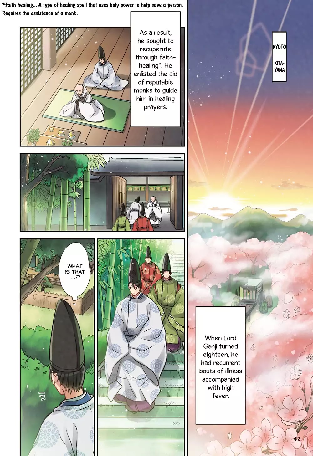 Manga de Yomu Genji Monogatari Chapter 2 page 4 - Chapter 2: Meeting Young Murasaki