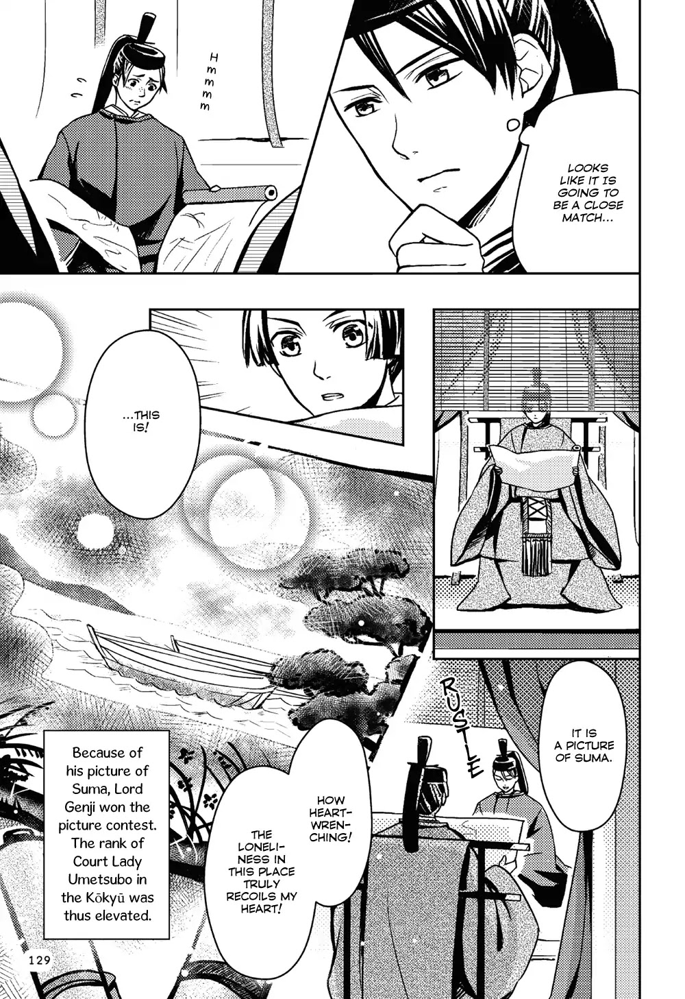 Manga de Yomu Genji Monogatari Chapter 4 page 19 - Chapter 4: Exile to Suma