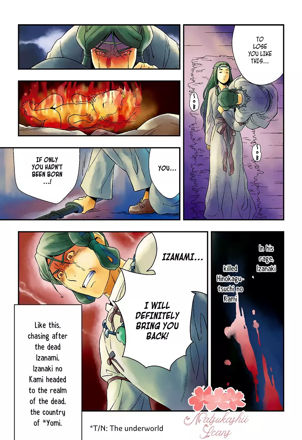 Manga de Yomu Kojiki Chapter 1 page 14 - Chapter 1: The Birth of the Land - The Birth of the Gods