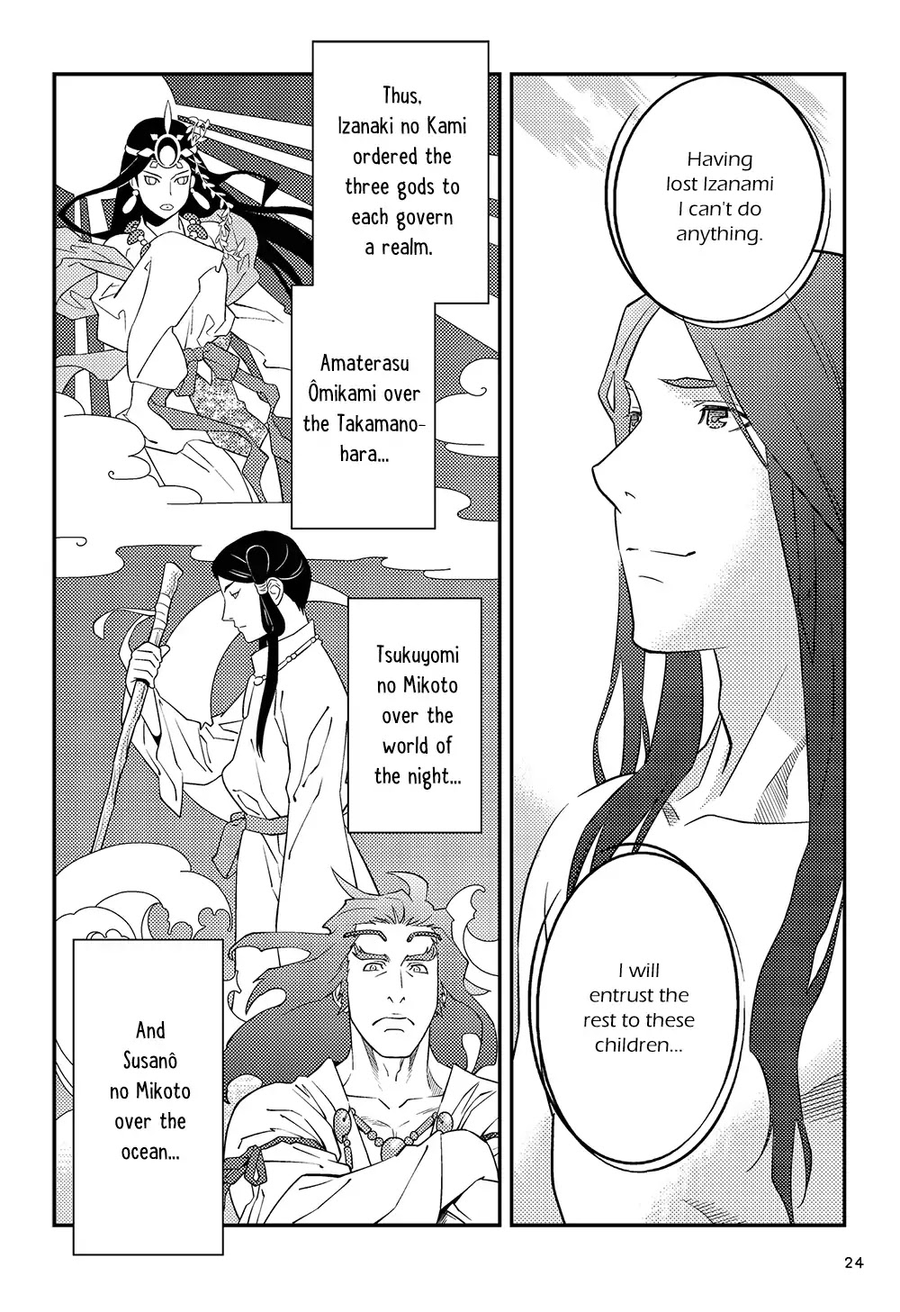 Manga de Yomu Kojiki Chapter 1 page 25 - Chapter 1: The Birth of the Land - The Birth of the Gods