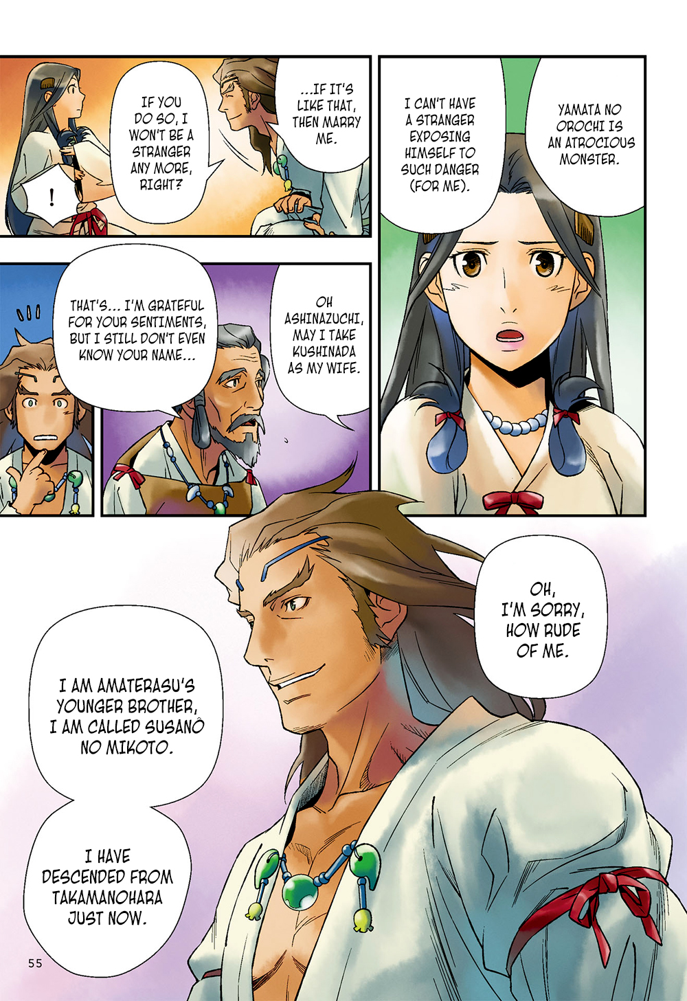 Manga de Yomu Kojiki Chapter 3 page 10 - Chapter 3: The Extermination of Yamata no Orochi