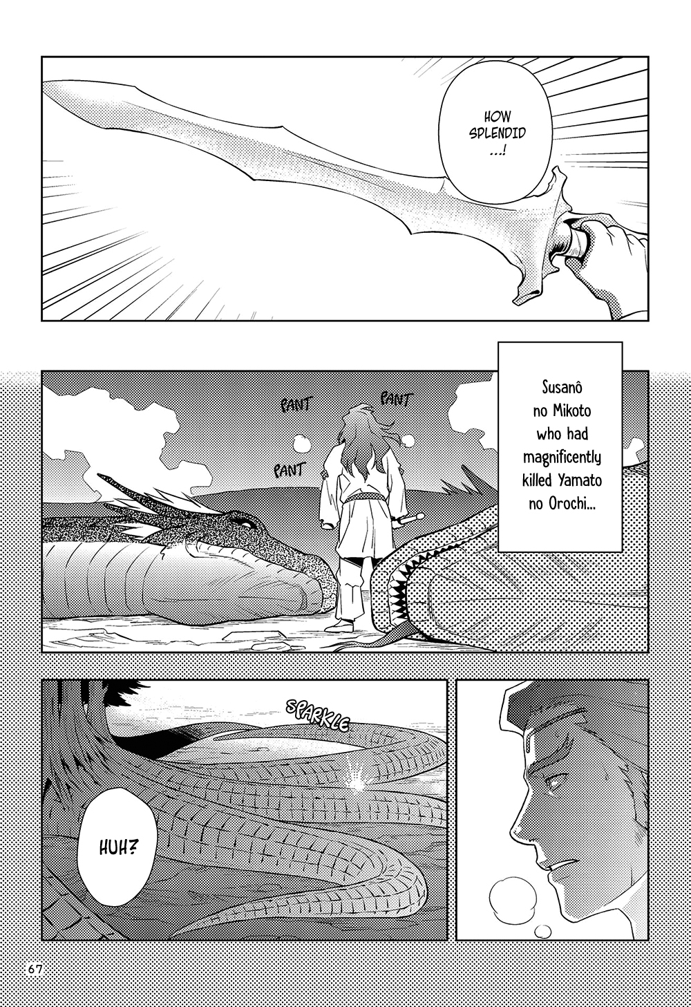 Manga de Yomu Kojiki Chapter 3 page 21 - Chapter 3: The Extermination of Yamata no Orochi