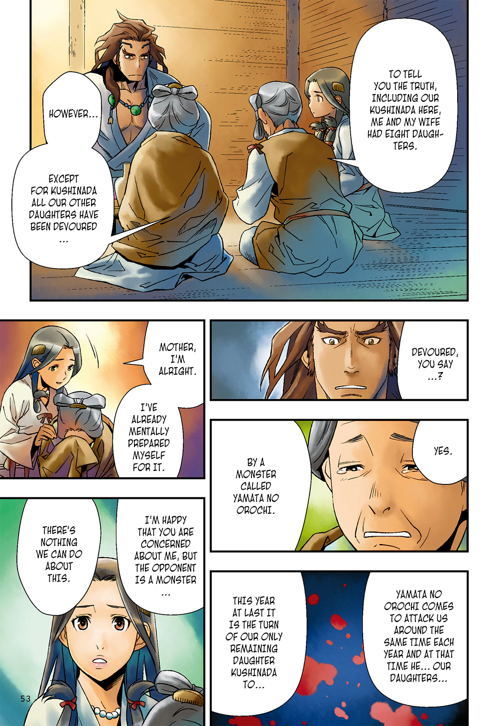 Manga de Yomu Kojiki Chapter 3 page 8 - Chapter 3: The Extermination of Yamata no Orochi