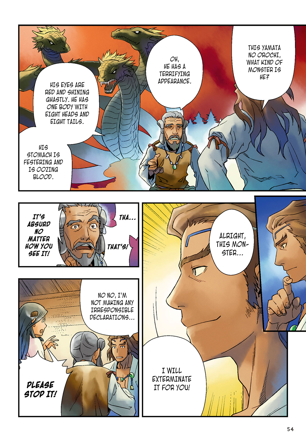Manga de Yomu Kojiki Chapter 3 page 9 - Chapter 3: The Extermination of Yamata no Orochi