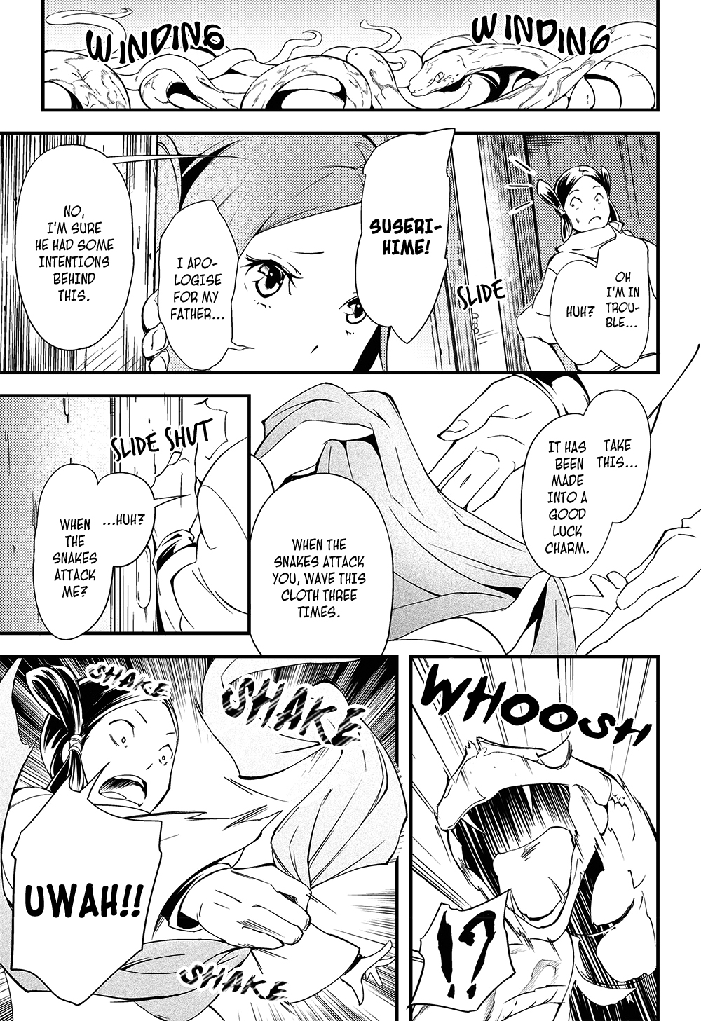 Manga de Yomu Kojiki Chapter 5 page 8 - Chapter 5: Creating a Country 2 - The Trials in the Underworld (Ne no Katasukuni)
