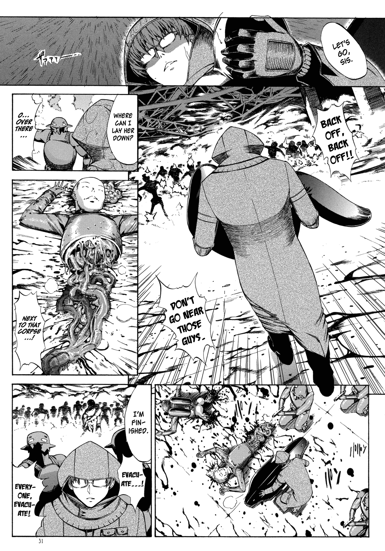Manga of the Dead Chapter 2.2 page 11 - Chapter 2 v2 : Dead and Fail to Die by Hitoshi Kino