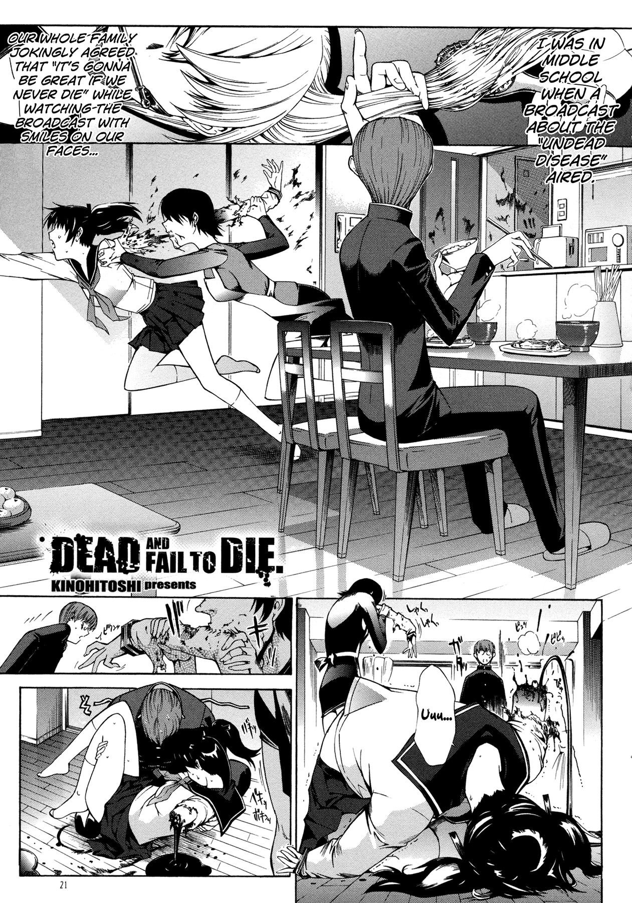 Manga of the Dead Chapter 2.2 page 2 - Chapter 2 v2 : Dead and Fail to Die by Hitoshi Kino