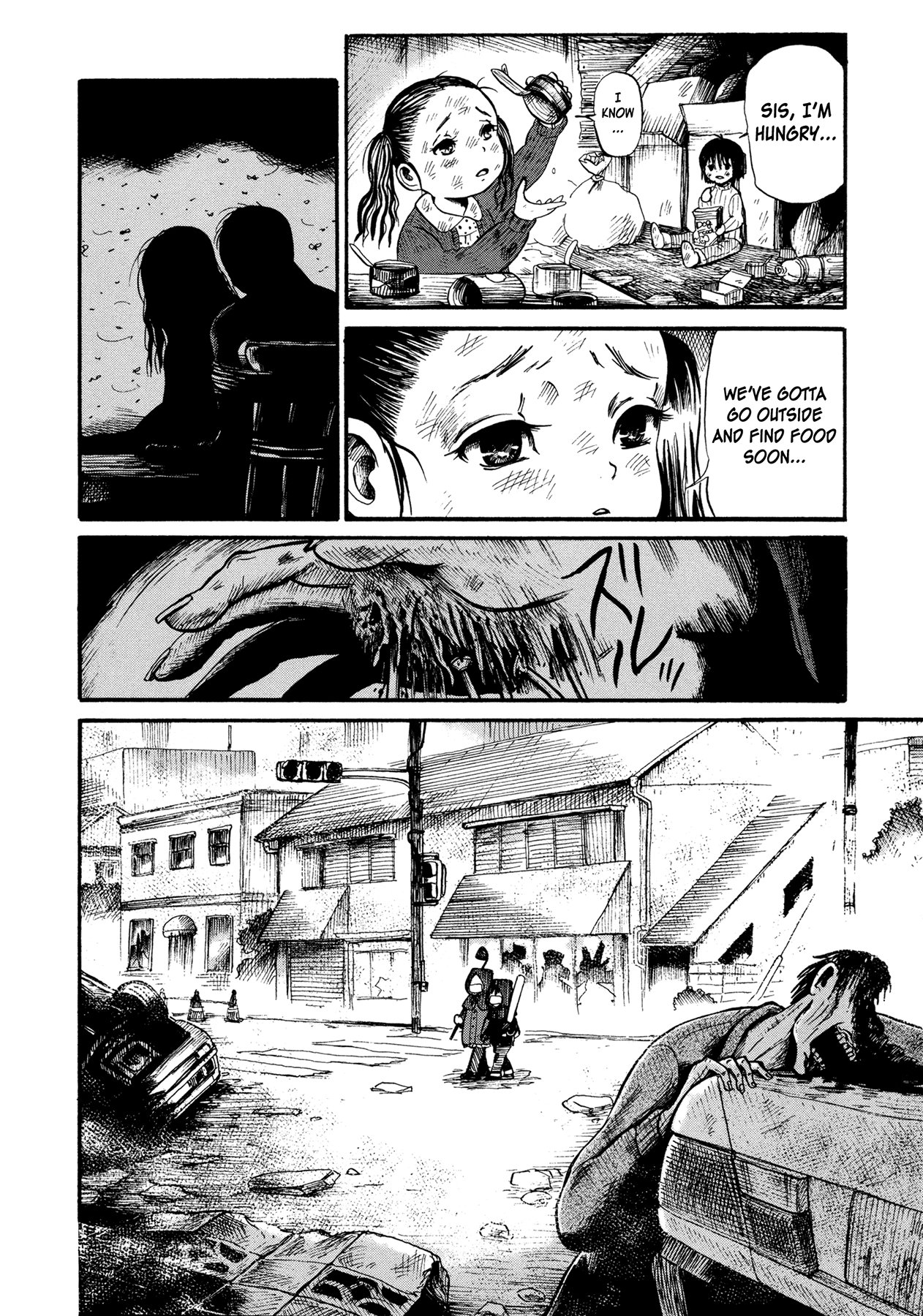 Manga of the Dead Chapter 3.2 page 13 - Chapter 3 v2 : Children Living with Corpses by Uguisu Sachiko
