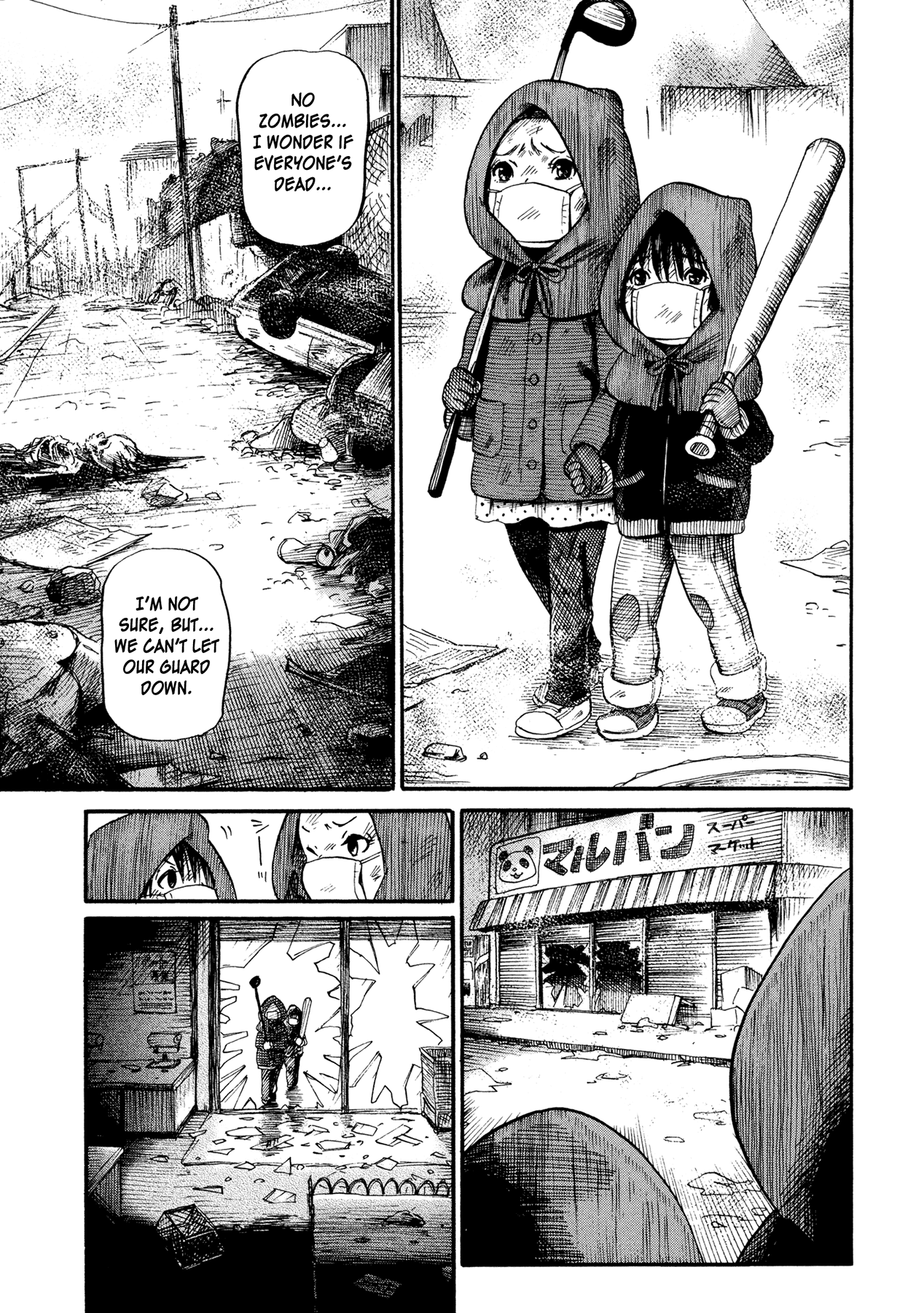 Manga of the Dead Chapter 3.2 page 14 - Chapter 3 v2 : Children Living with Corpses by Uguisu Sachiko