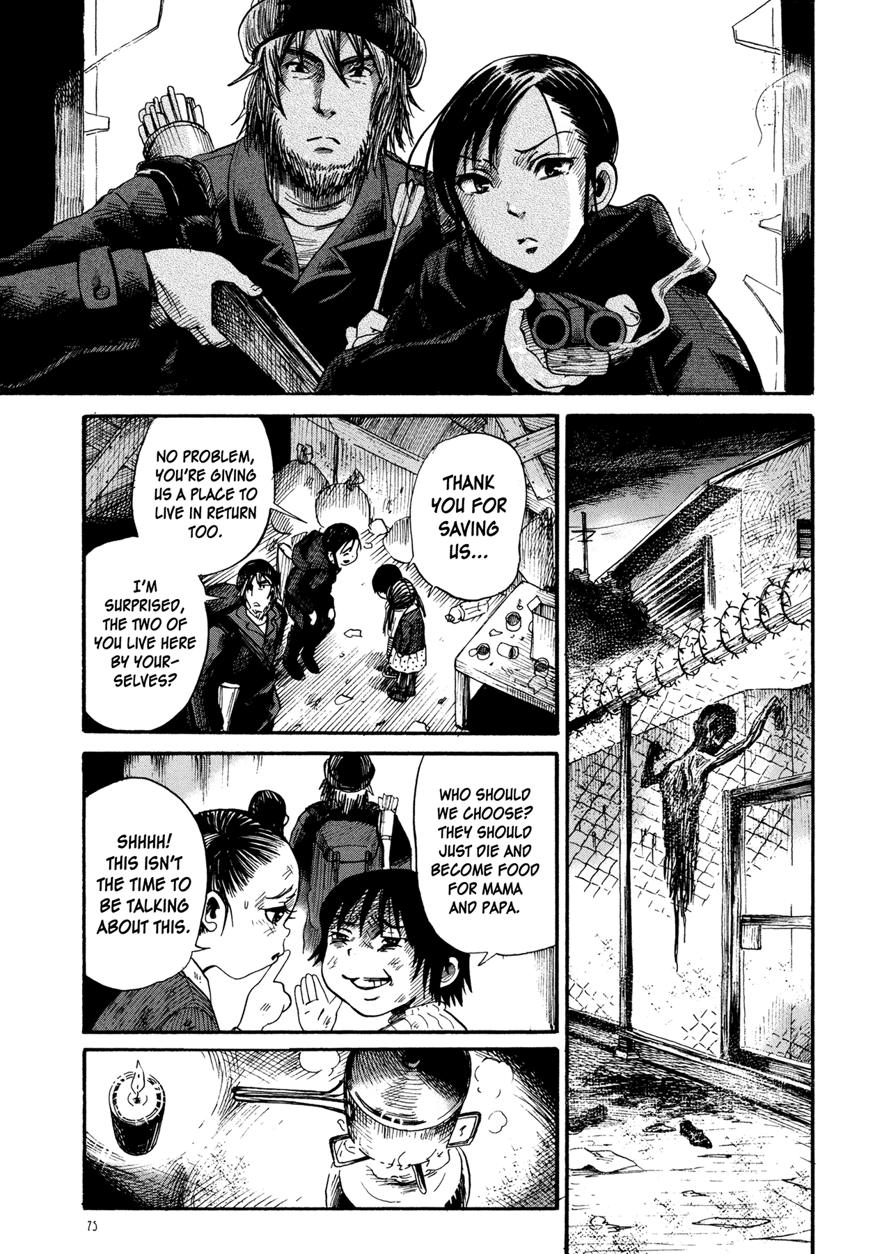 Manga of the Dead Chapter 3.2 page 20 - Chapter 3 v2 : Children Living with Corpses by Uguisu Sachiko